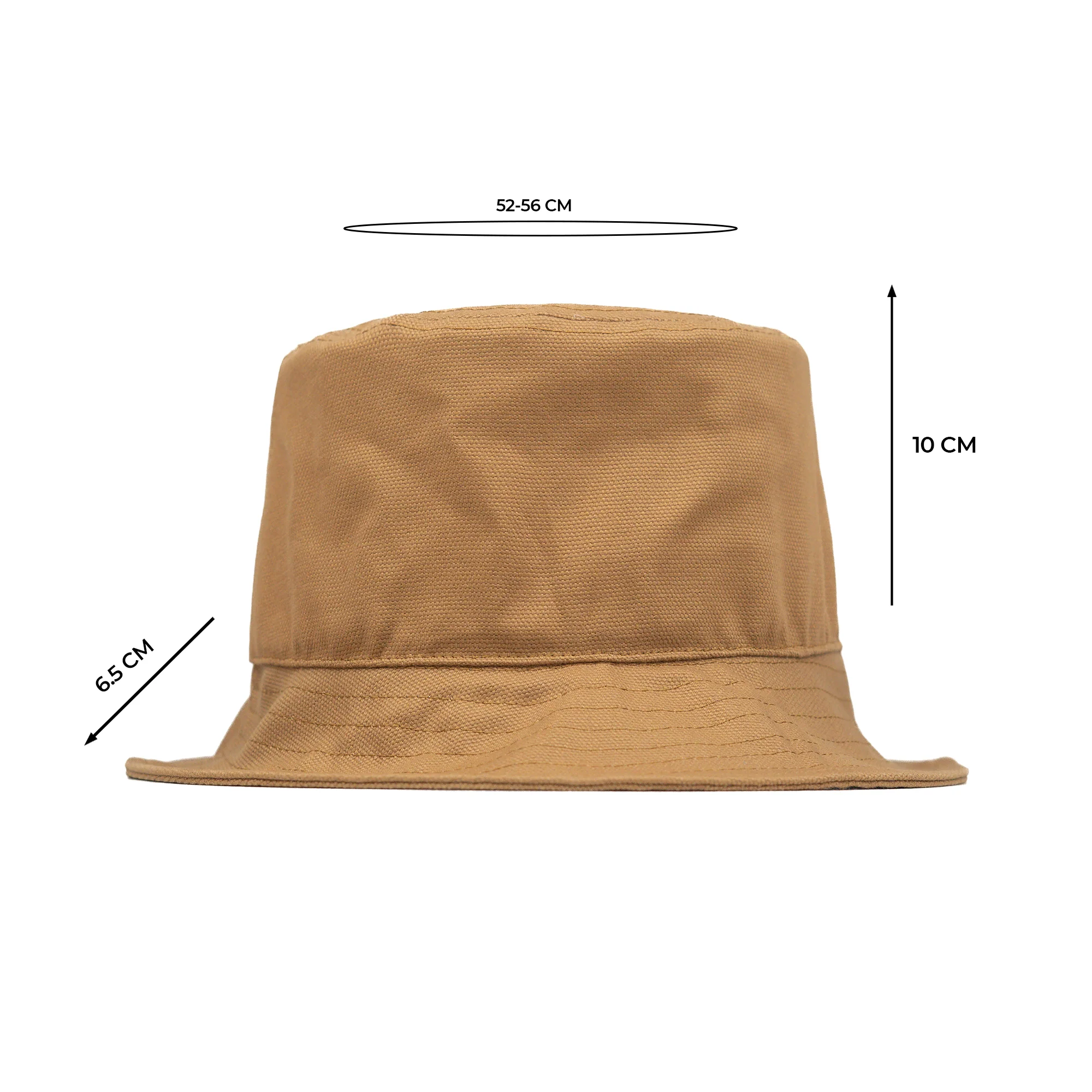 HEAD GEAR BASIC BROWN BUCKET HAT - Image 5
