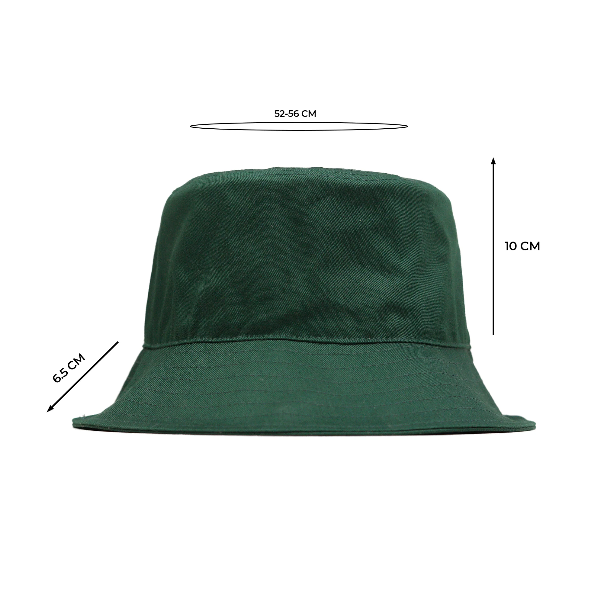 HEAD GEAR BASIC DARK GREEN BUCKET HAT - Image 5