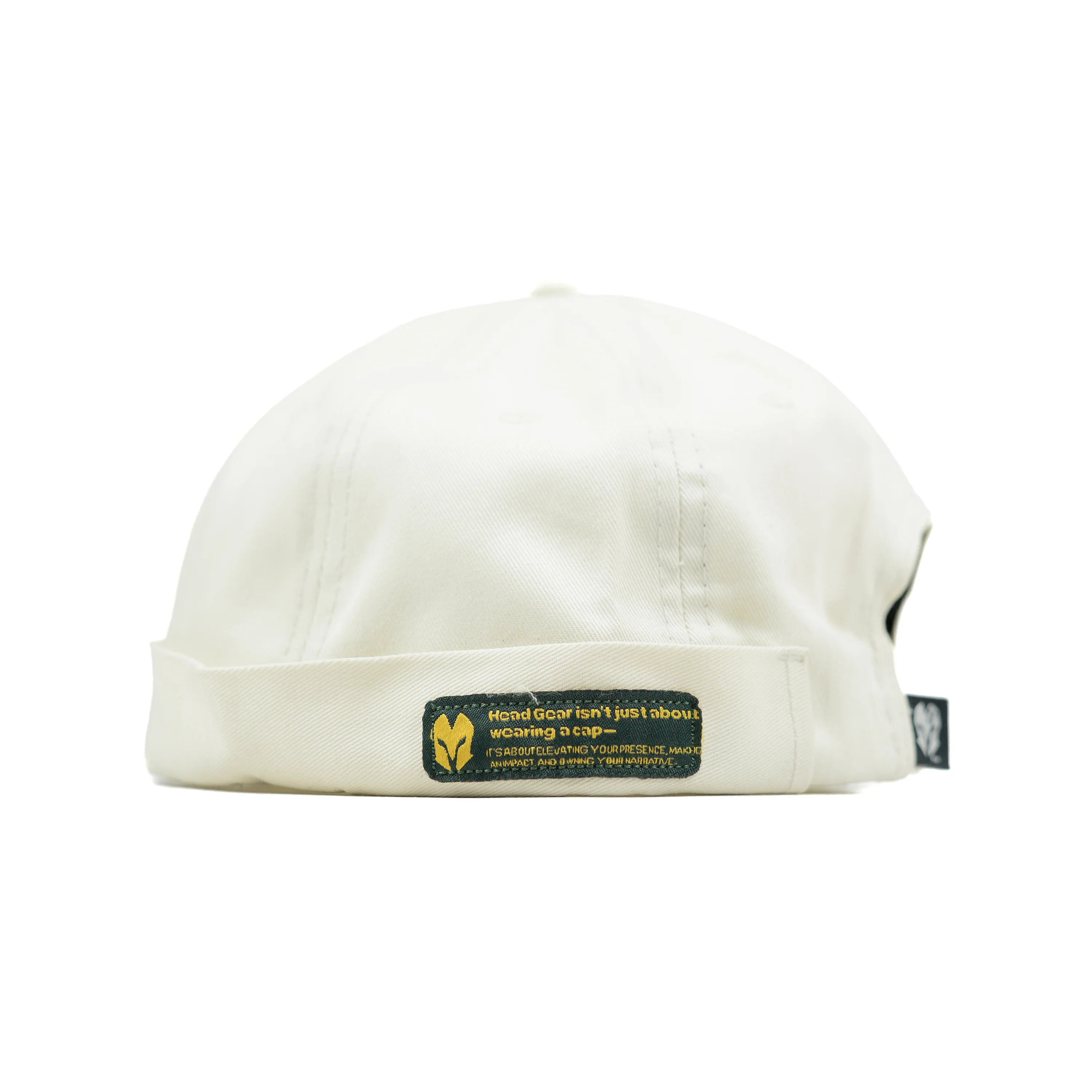 HEAD GEAR BASIC WHITE DOCKER CAP - Image 3