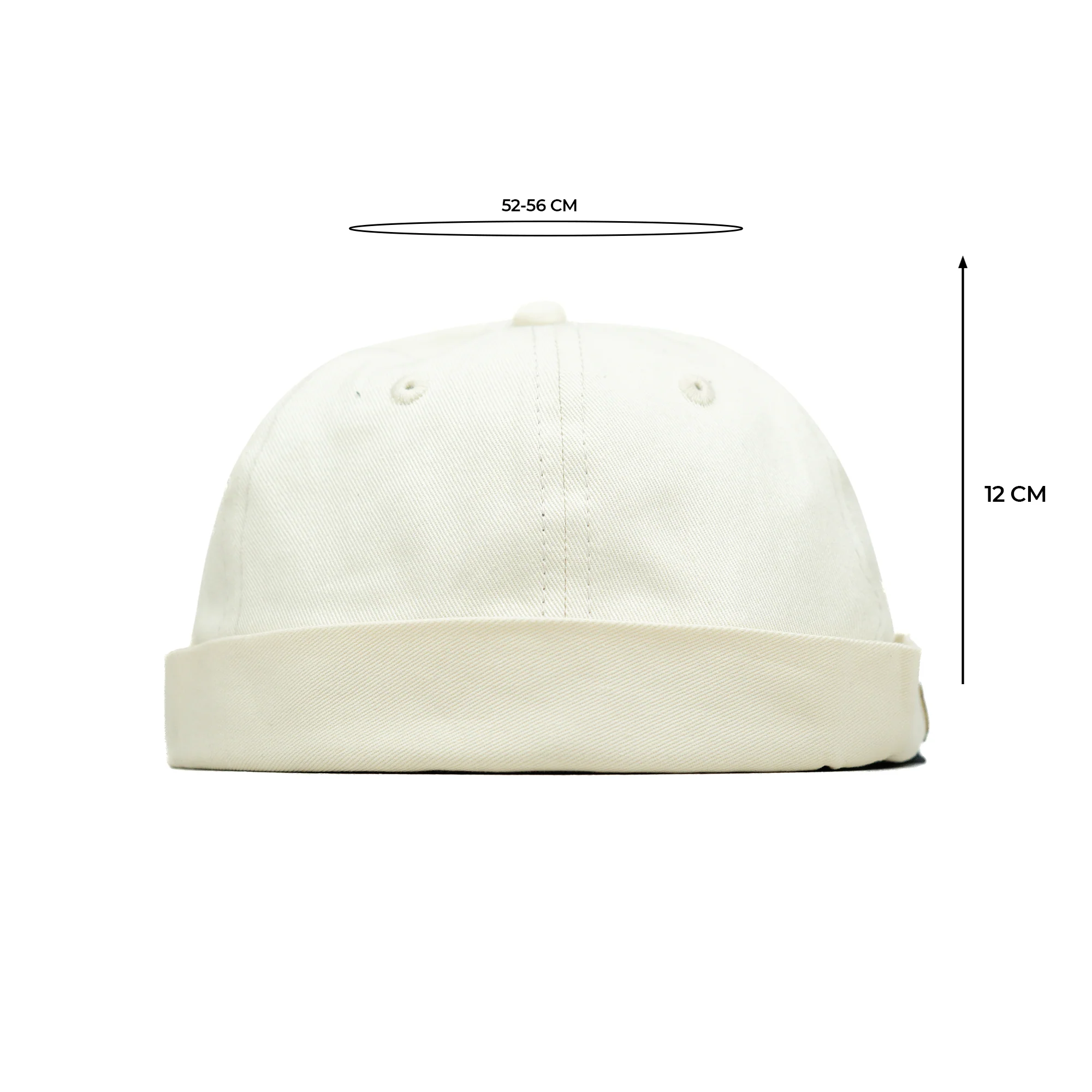 HEAD GEAR BASIC WHITE DOCKER CAP - Image 6