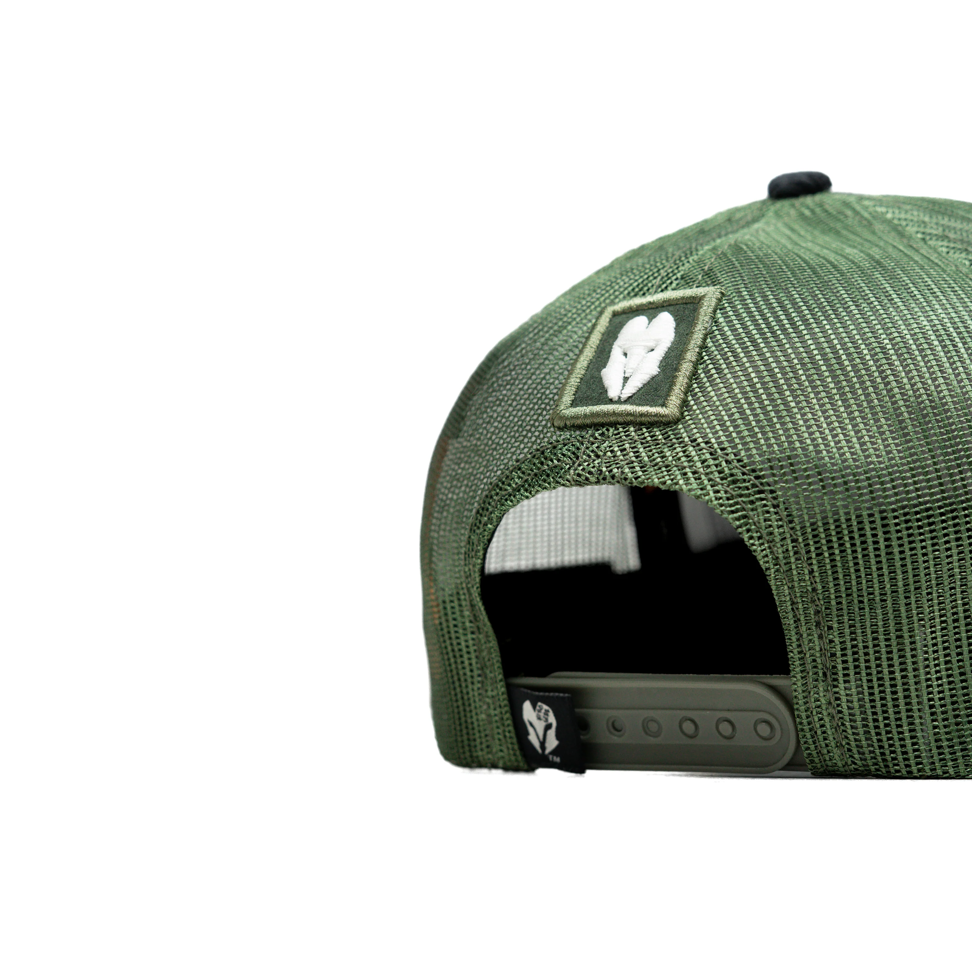 HEAD GEAR BLACK AND OLIVE DUAL TONE TRUCKER CAP - Image 10