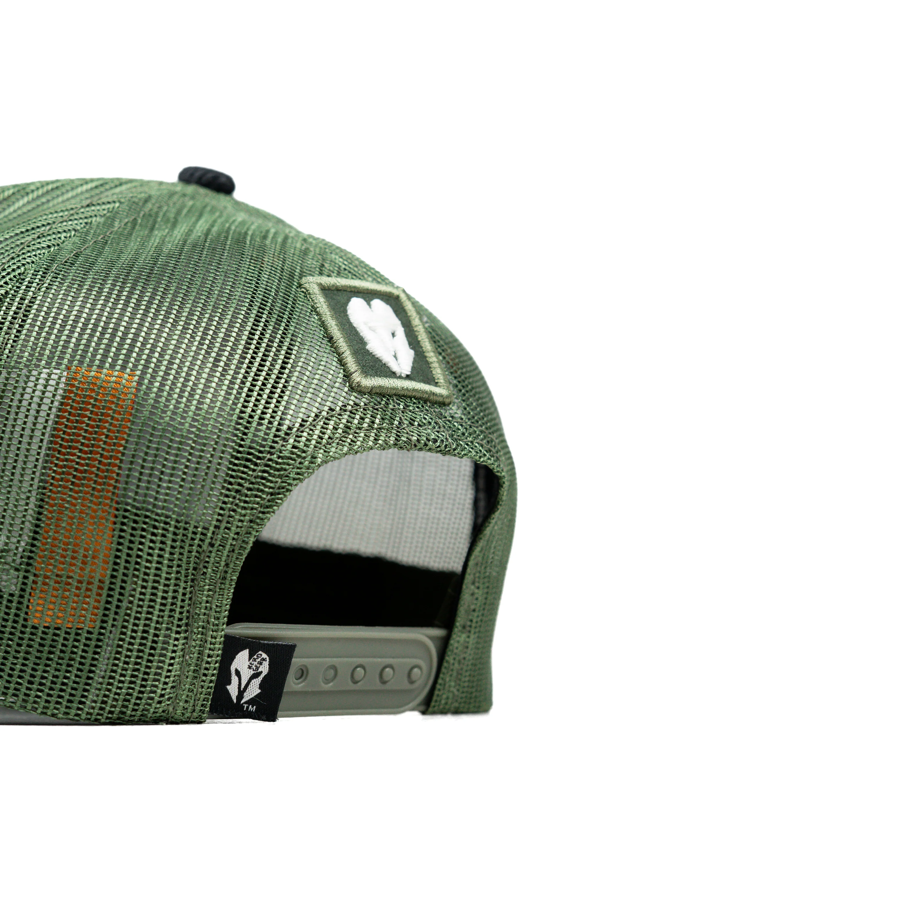 HEAD GEAR BLACK AND OLIVE DUAL TONE TRUCKER CAP - Image 11