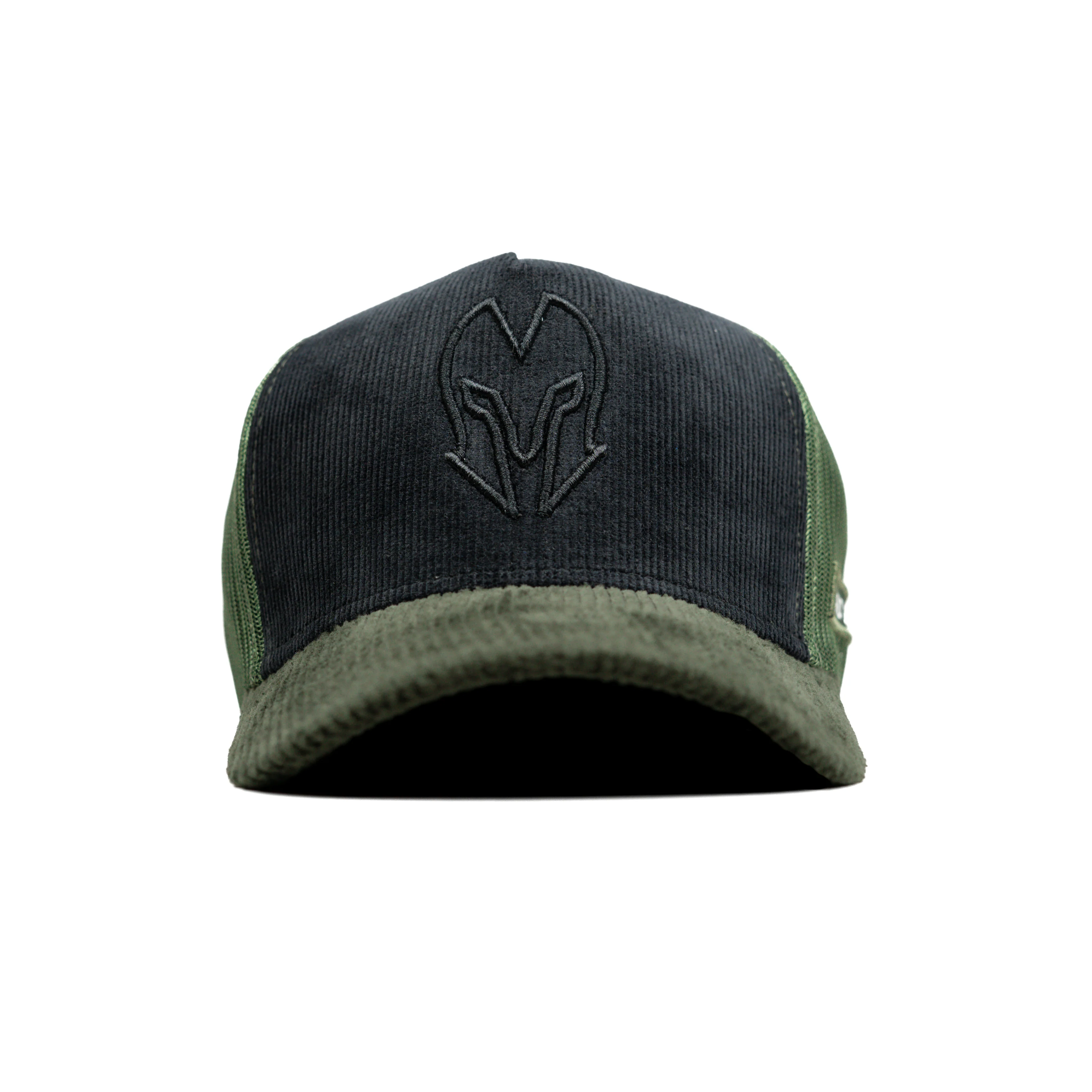 HEAD GEAR BLACK AND OLIVE DUAL TONE TRUCKER CAP - Image 4