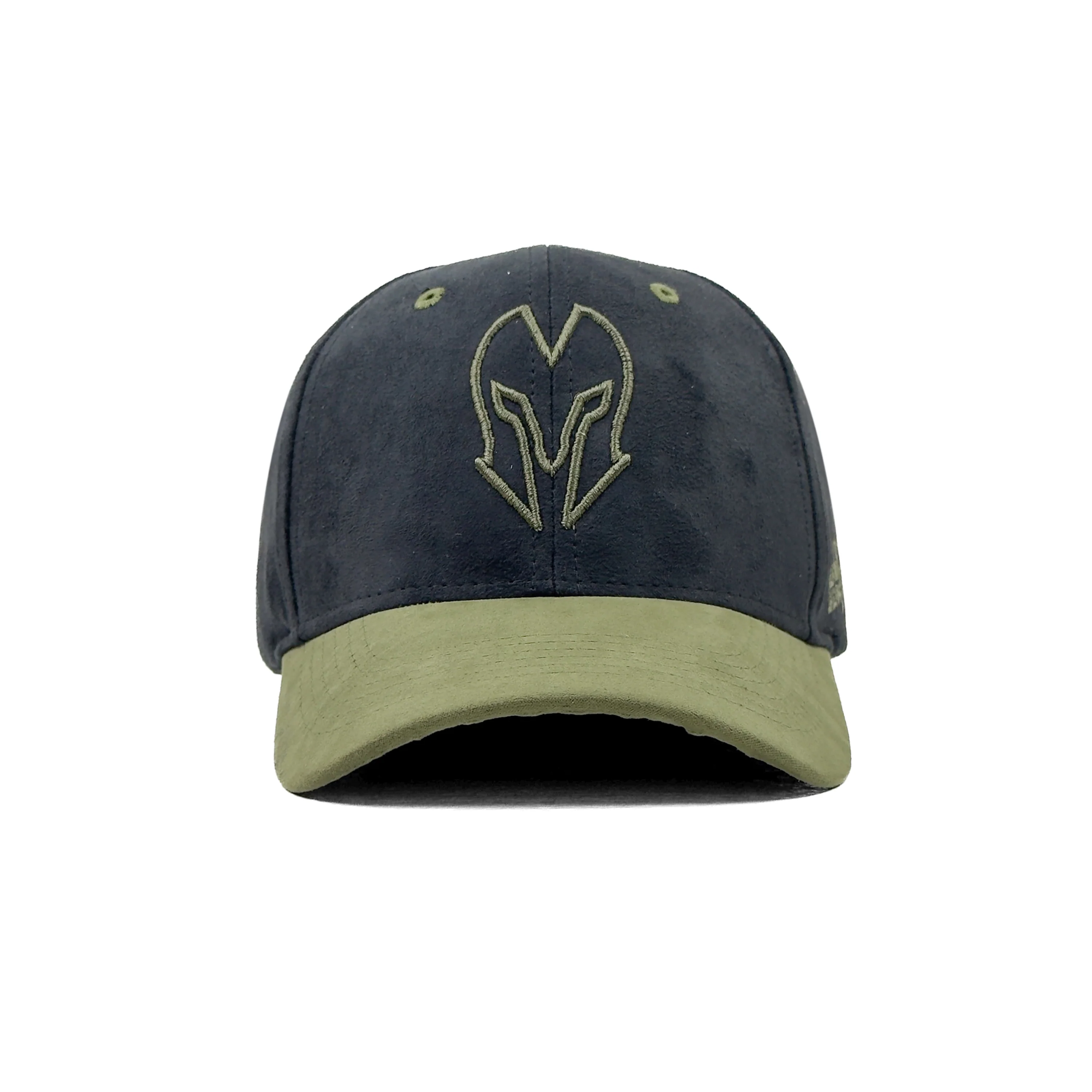 HEAD GEAR BLACK AND OLIVE REDEFINED SUEDE CAP - Image 4