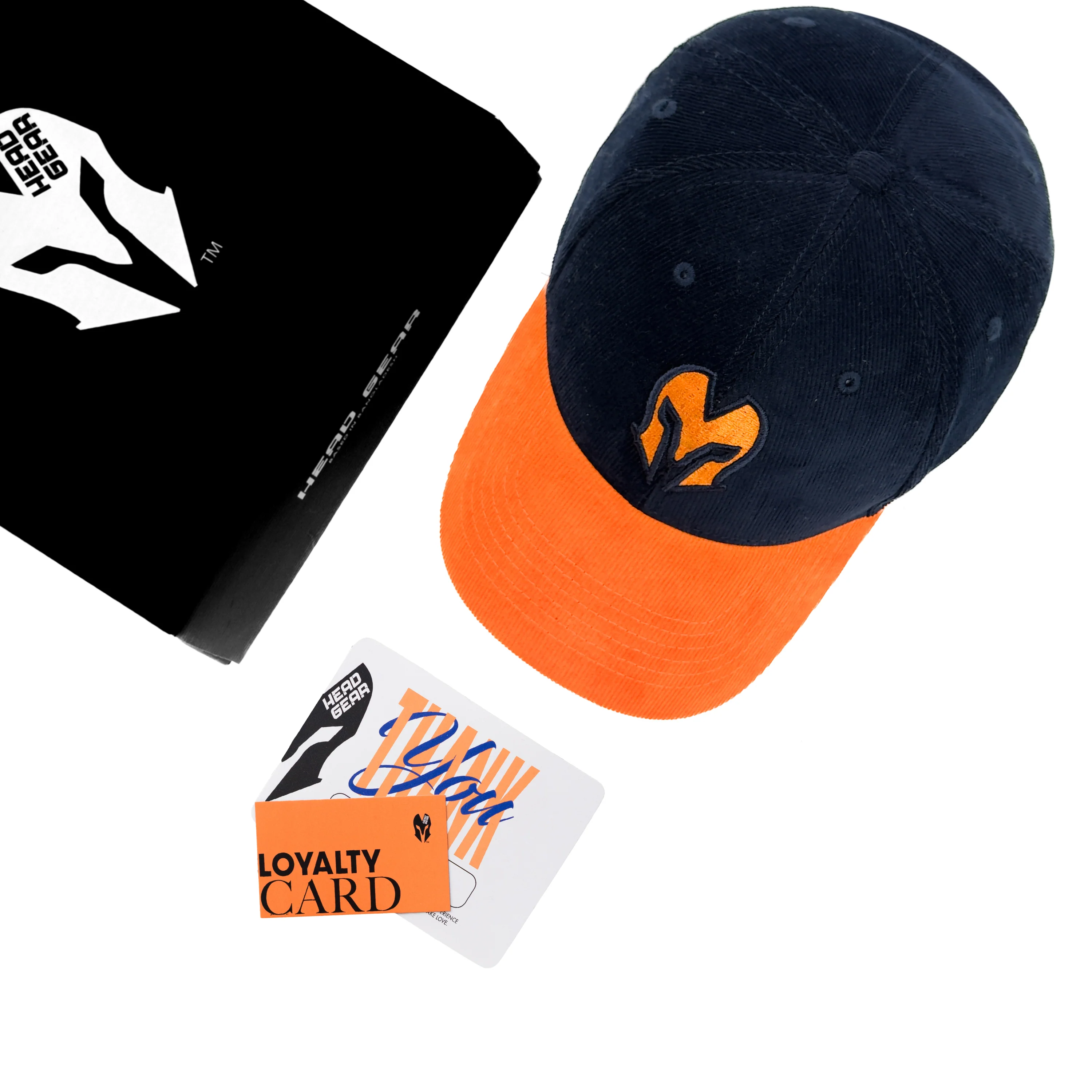 HEAD GEAR BLACK AND ORANGE REDEFINED CORD CAP - Image 2