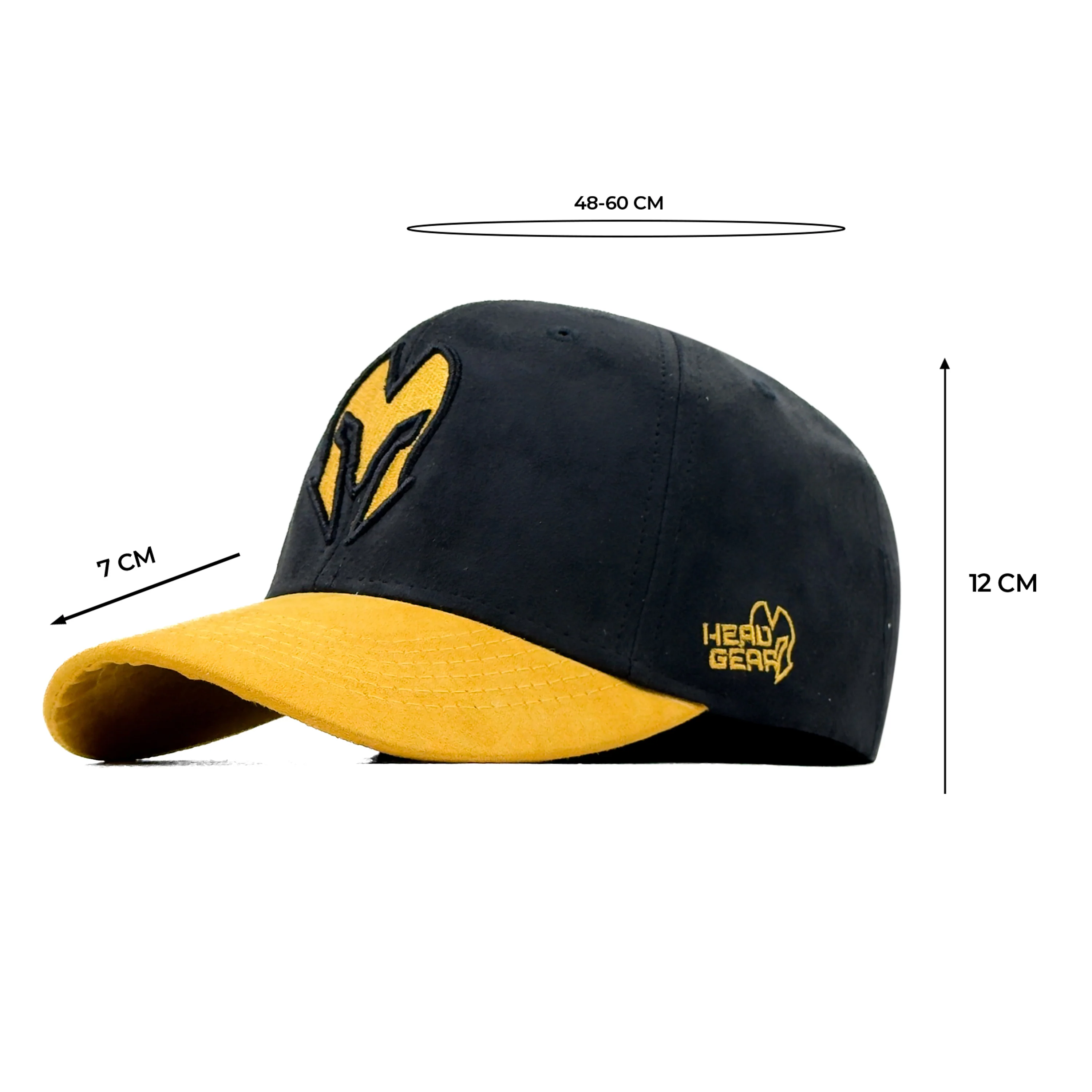 HEAD GEAR BLACK AND YELLOW REDEFINED SUEDE CAP - Image 7