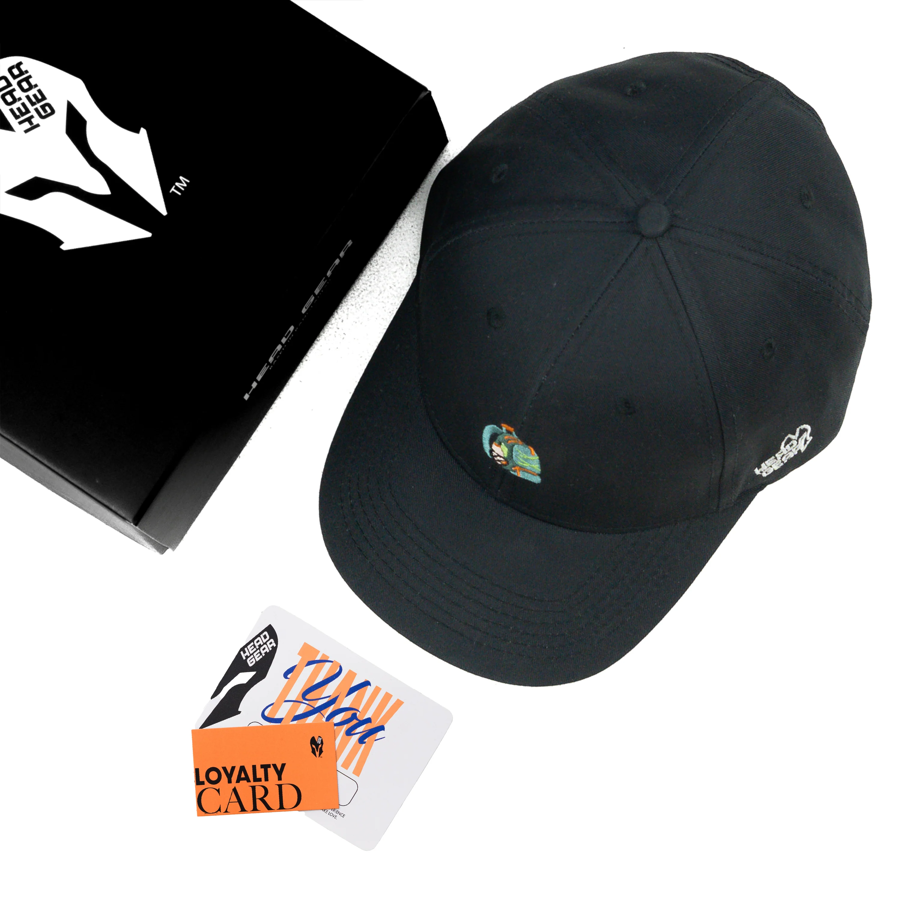 HEAD GEAR BLACK BACKPACK CAP - Image 2