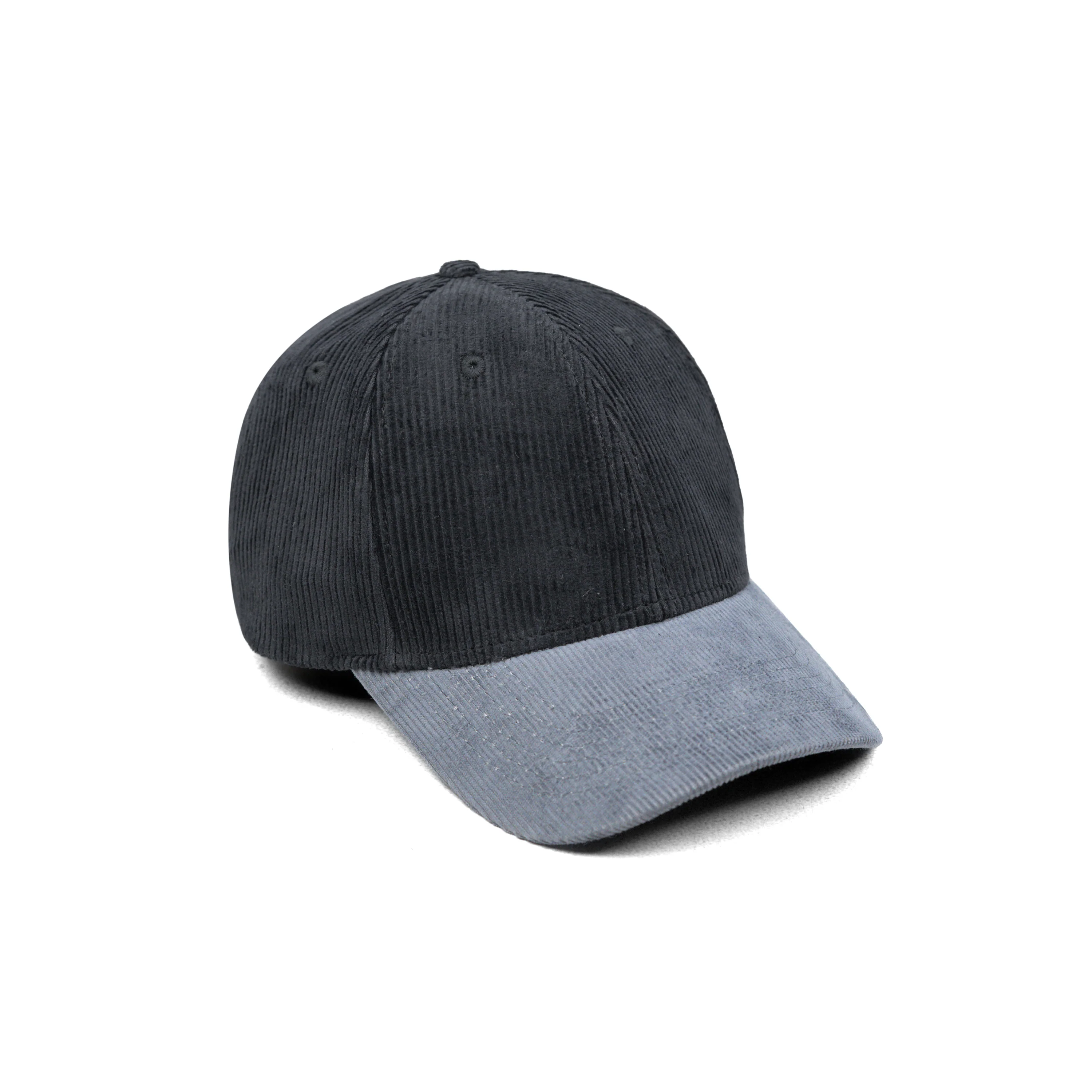 HEAD GEAR BLACK CHARCOAL GREY DUAL TONE CORD CAP - Image 7