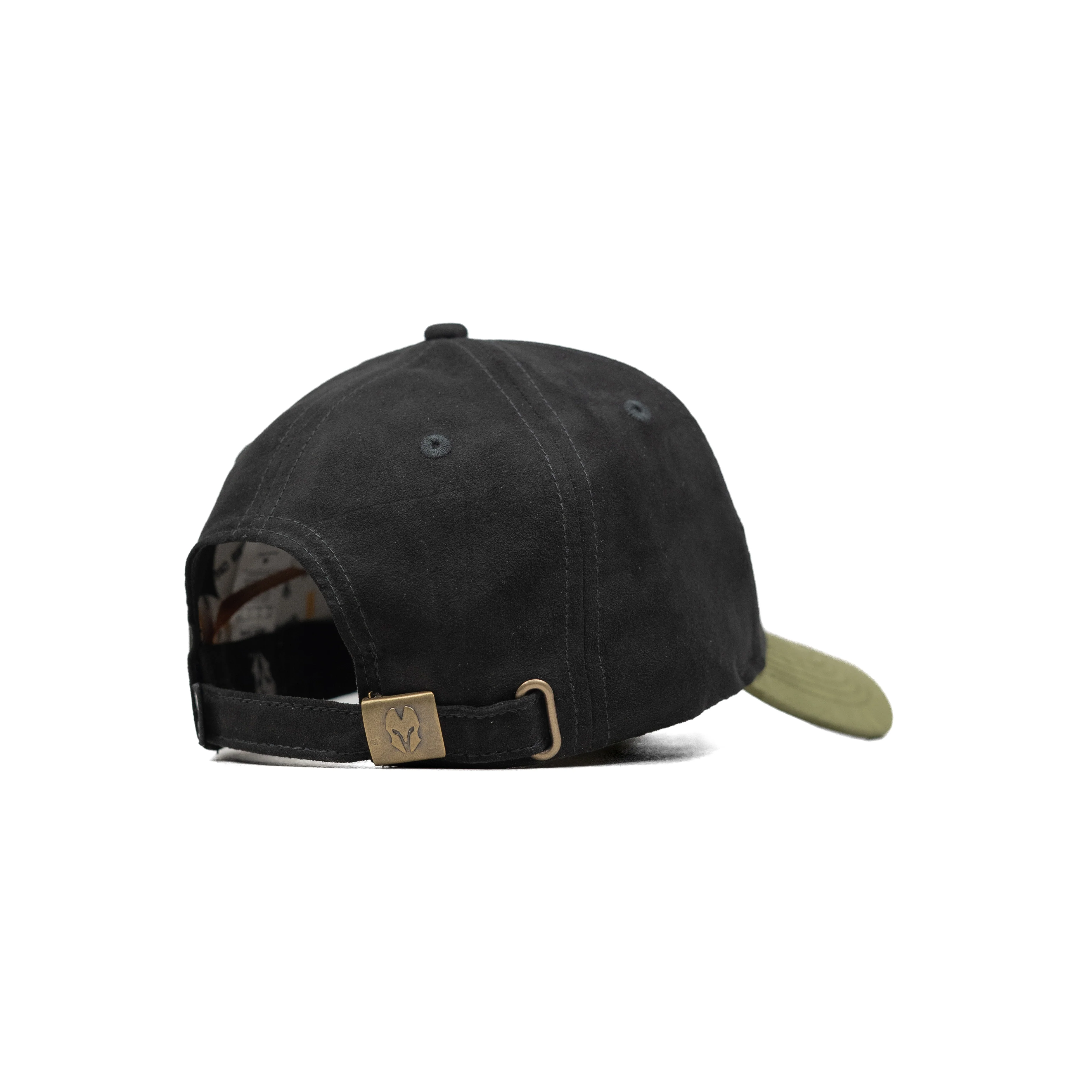 HEAD GEAR BLACK OLIVE LEATHER PATCH CAP - Image 9