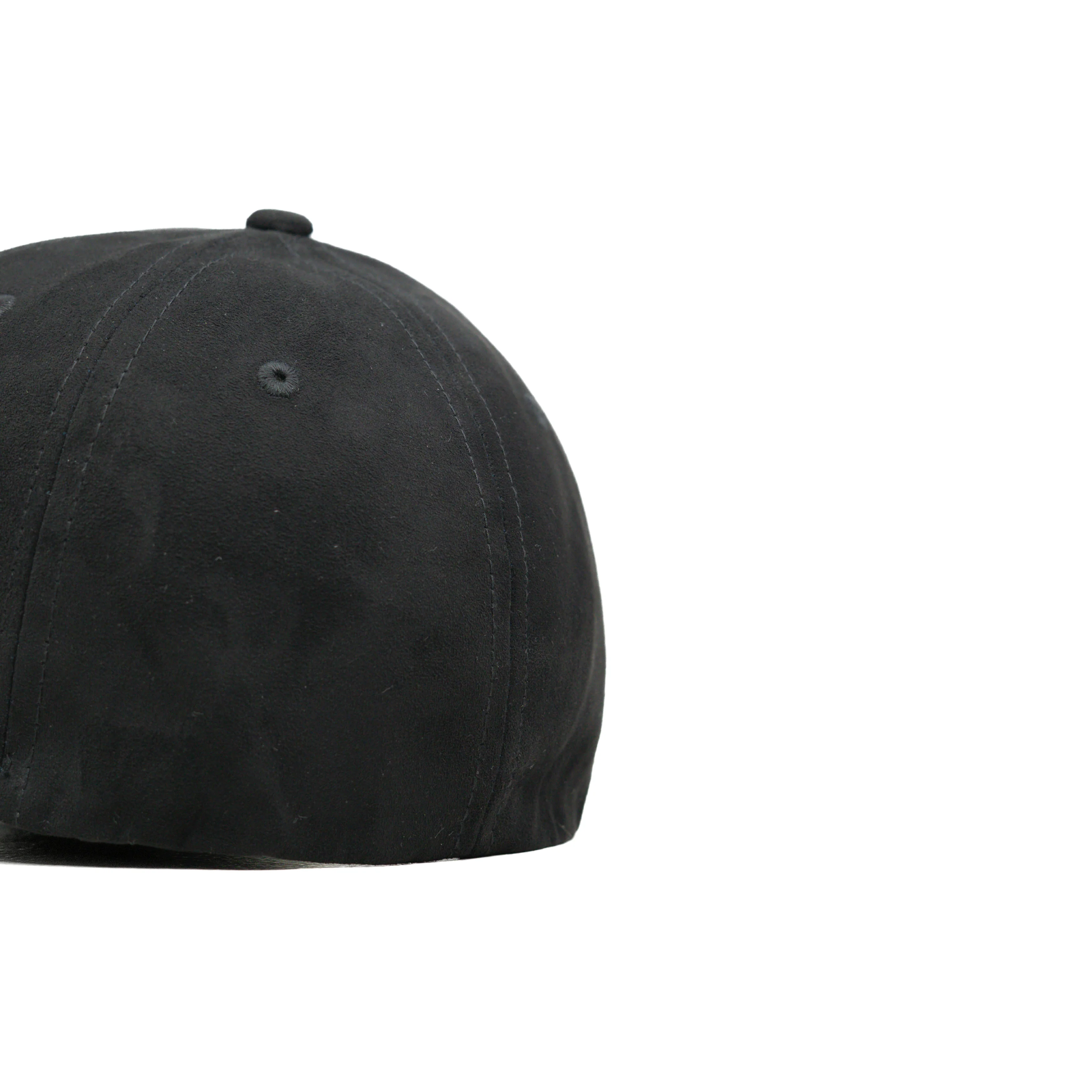 HEAD GEAR BLACK STRUCTURED LEATHER PATCH FITTED CAP - Image 11