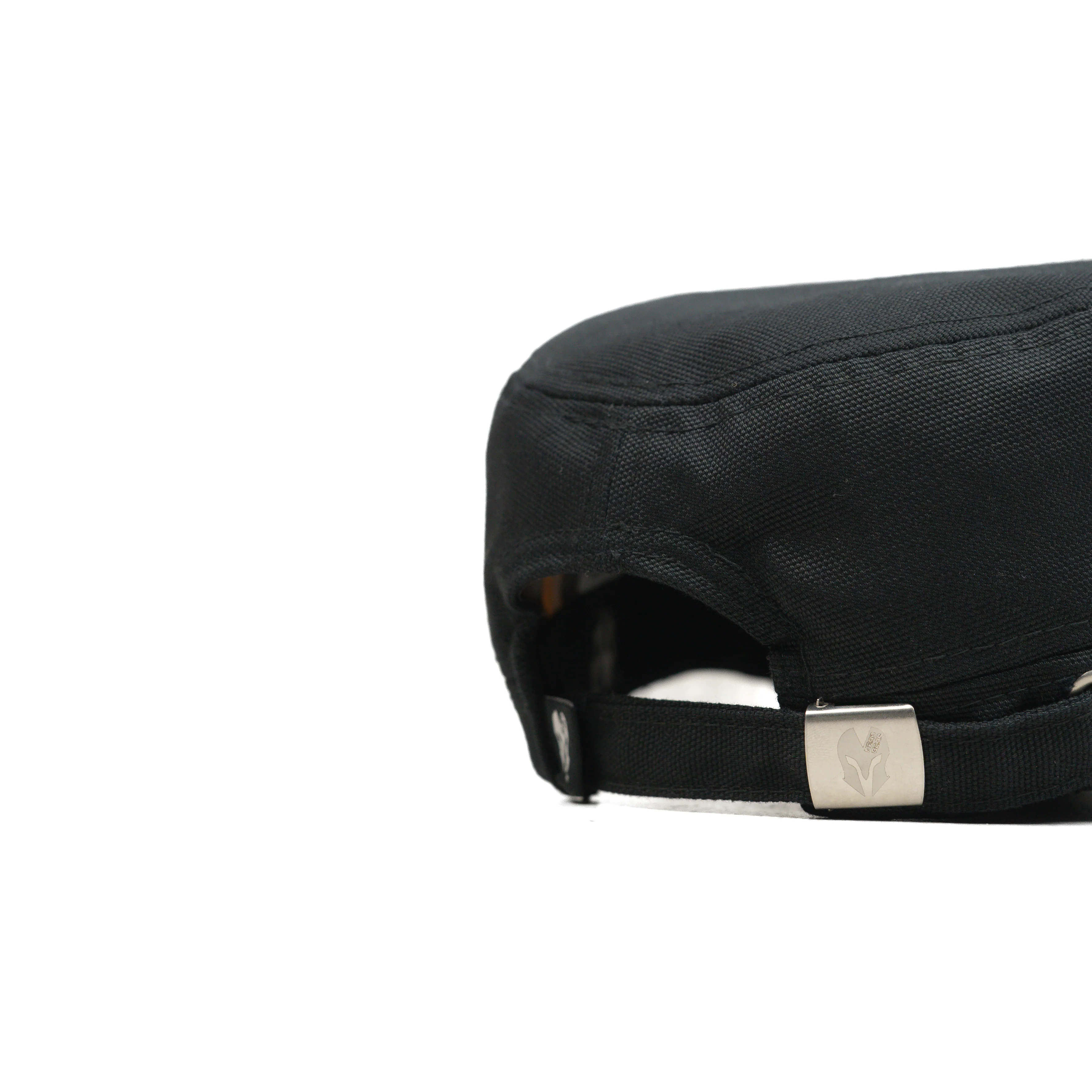 HEAD GEAR BLACK WITH LEATHER PATCH CAPTAIN'S CAP - Image 10