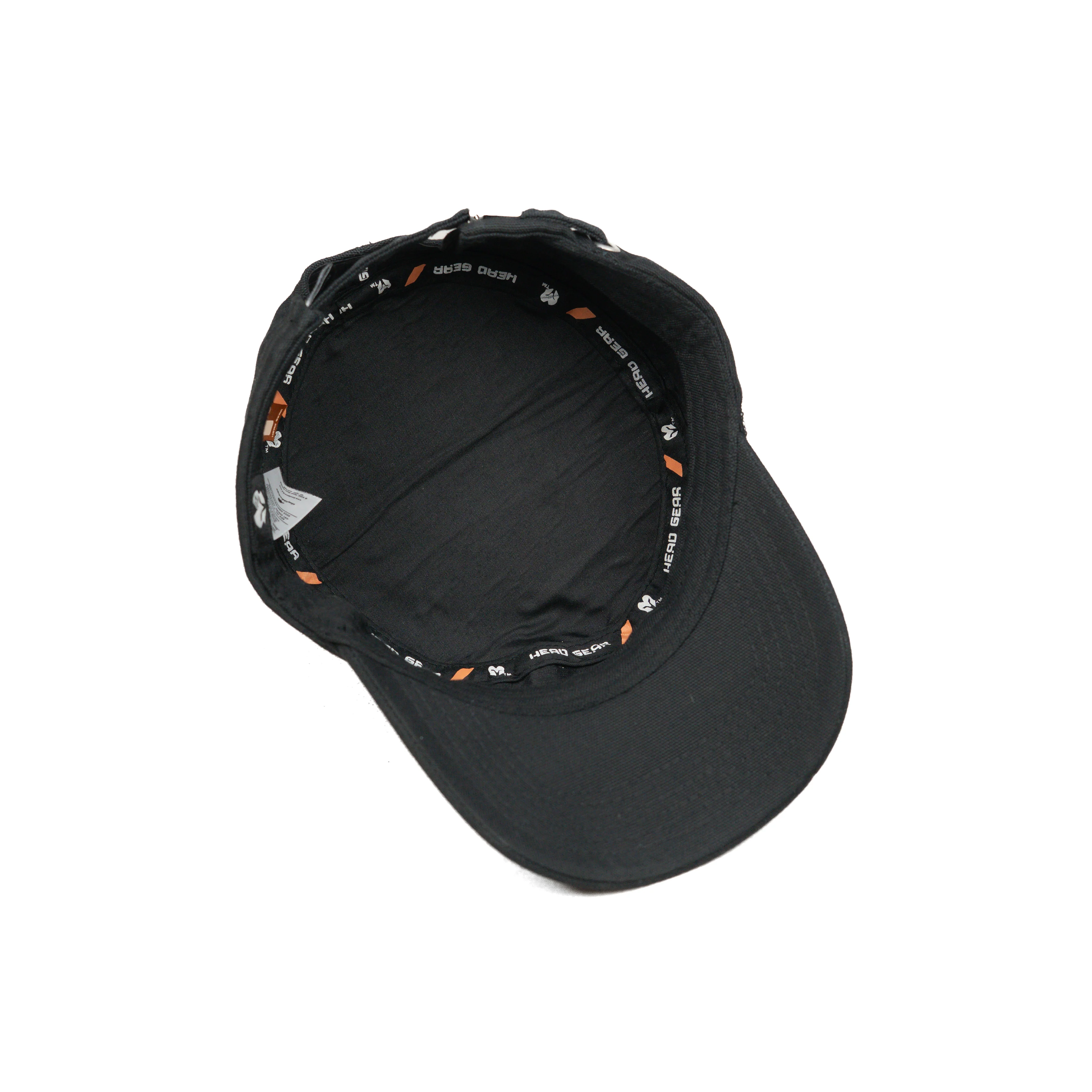 HEAD GEAR BLACK WITH LEATHER PATCH CAPTAIN'S CAP - Image 13
