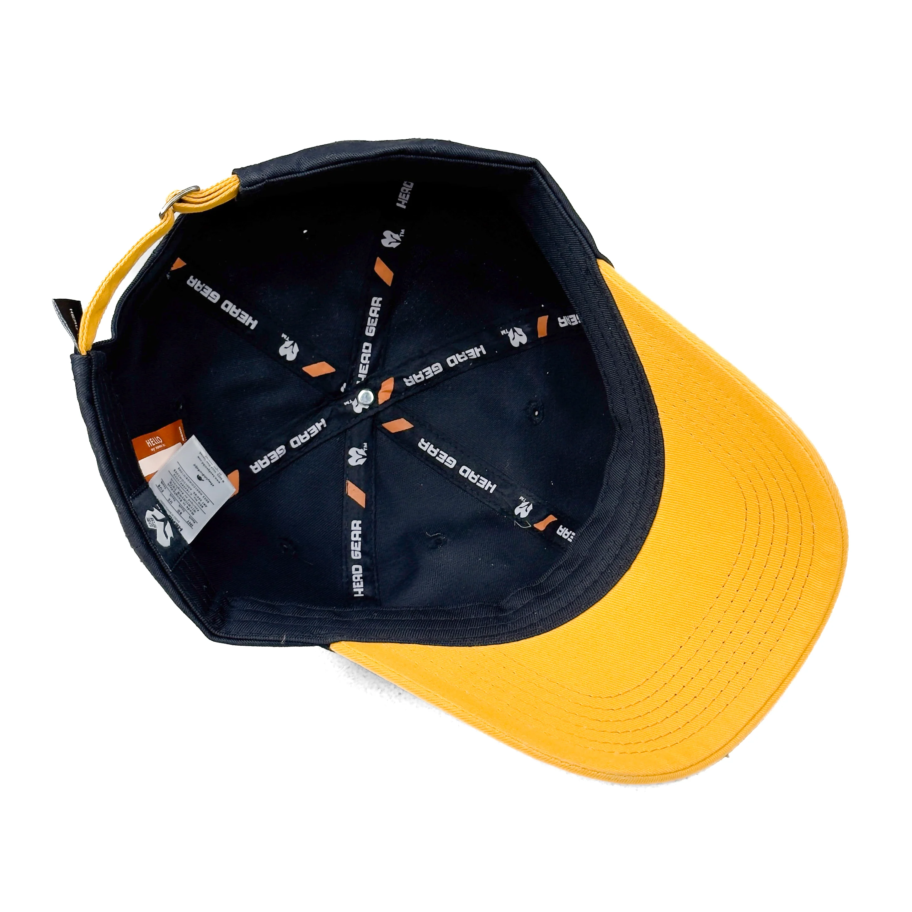 HEAD GEAR BLACK YELLOW DUAL TONE CAP - Image 14