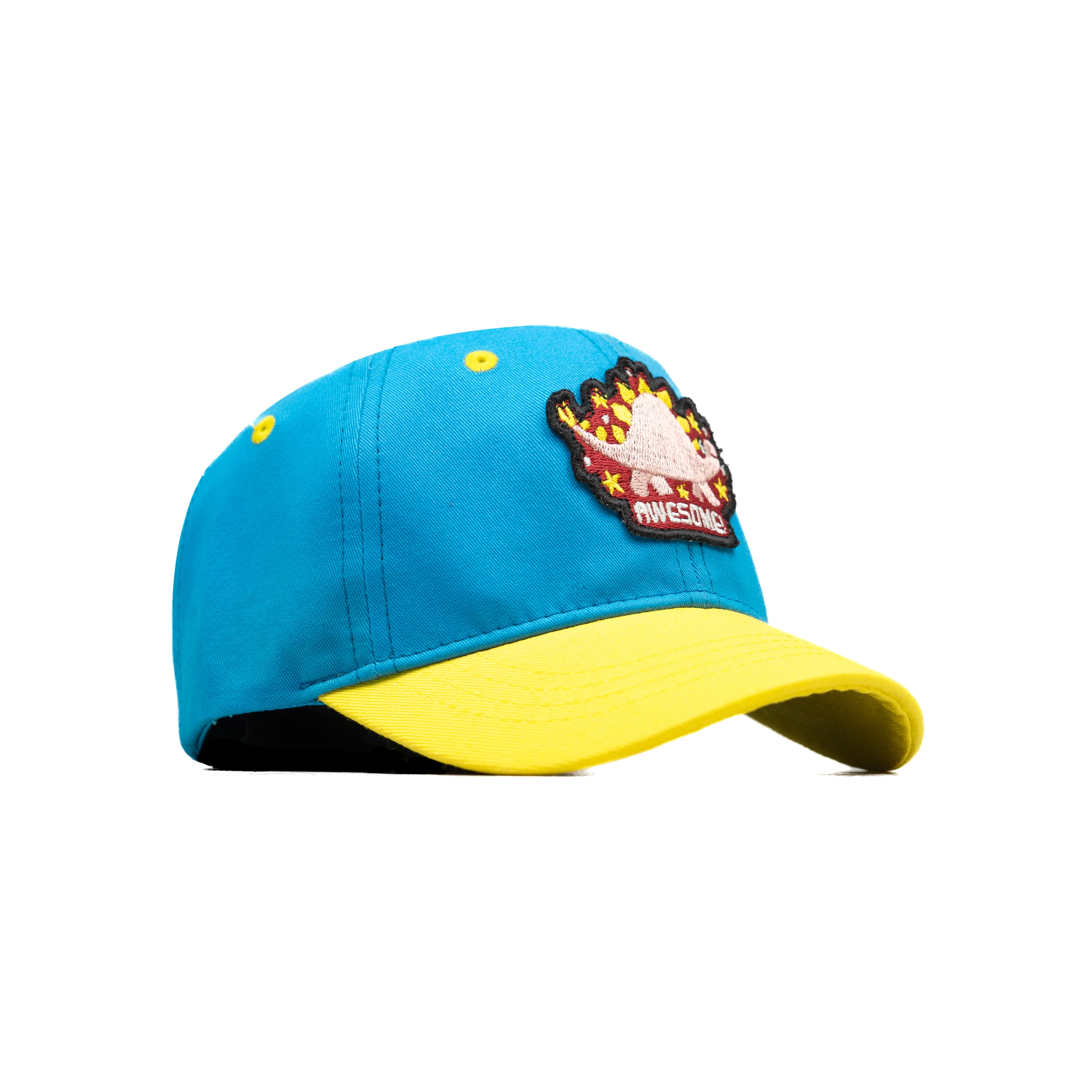 HEAD GEAR BLUE AND YELLOW DINOSAUR EDITION KIDS CAP - Image 3
