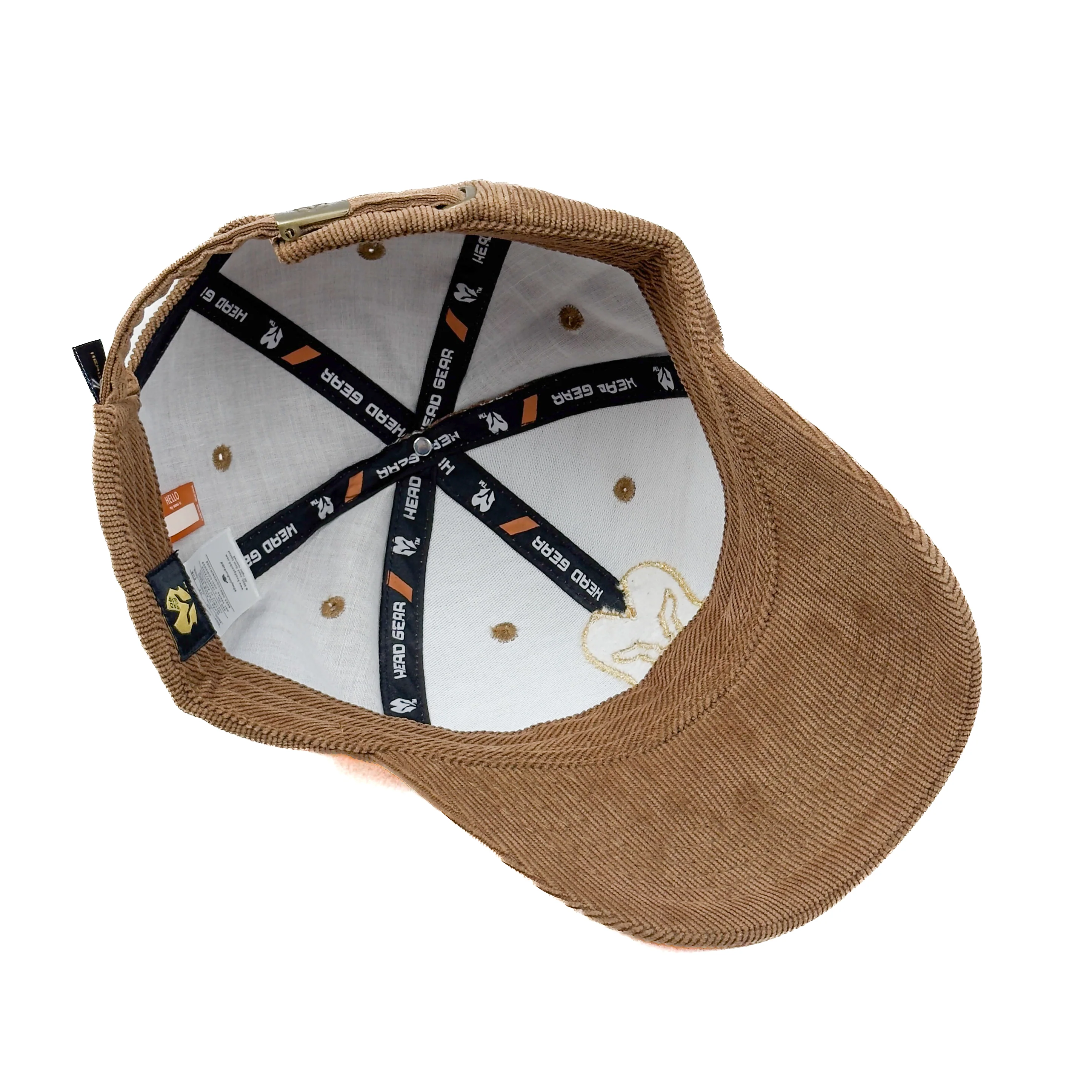 HEAD GEAR BRONZE GOLD SUEDE CORD LIMITED EDITION CAP - Image 14