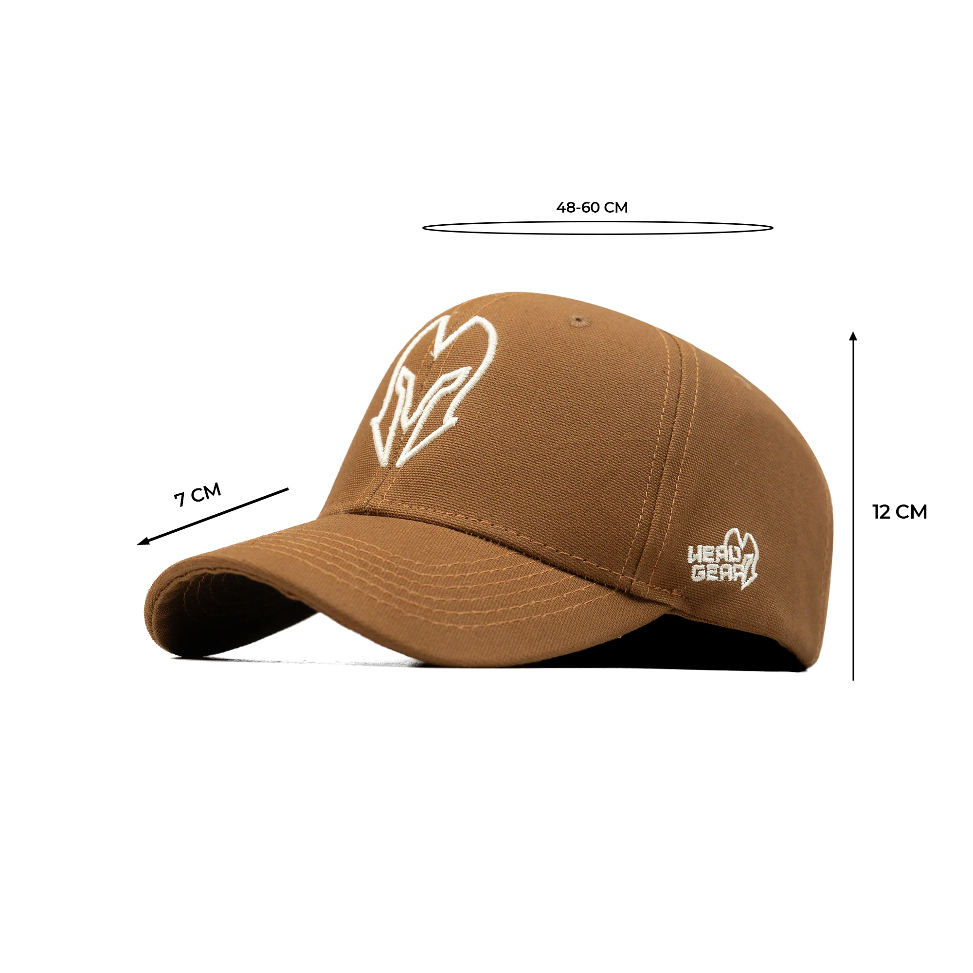 HEAD GEAR BROWN AND WHITE CONTRAST CANVAS CAP - Image 14