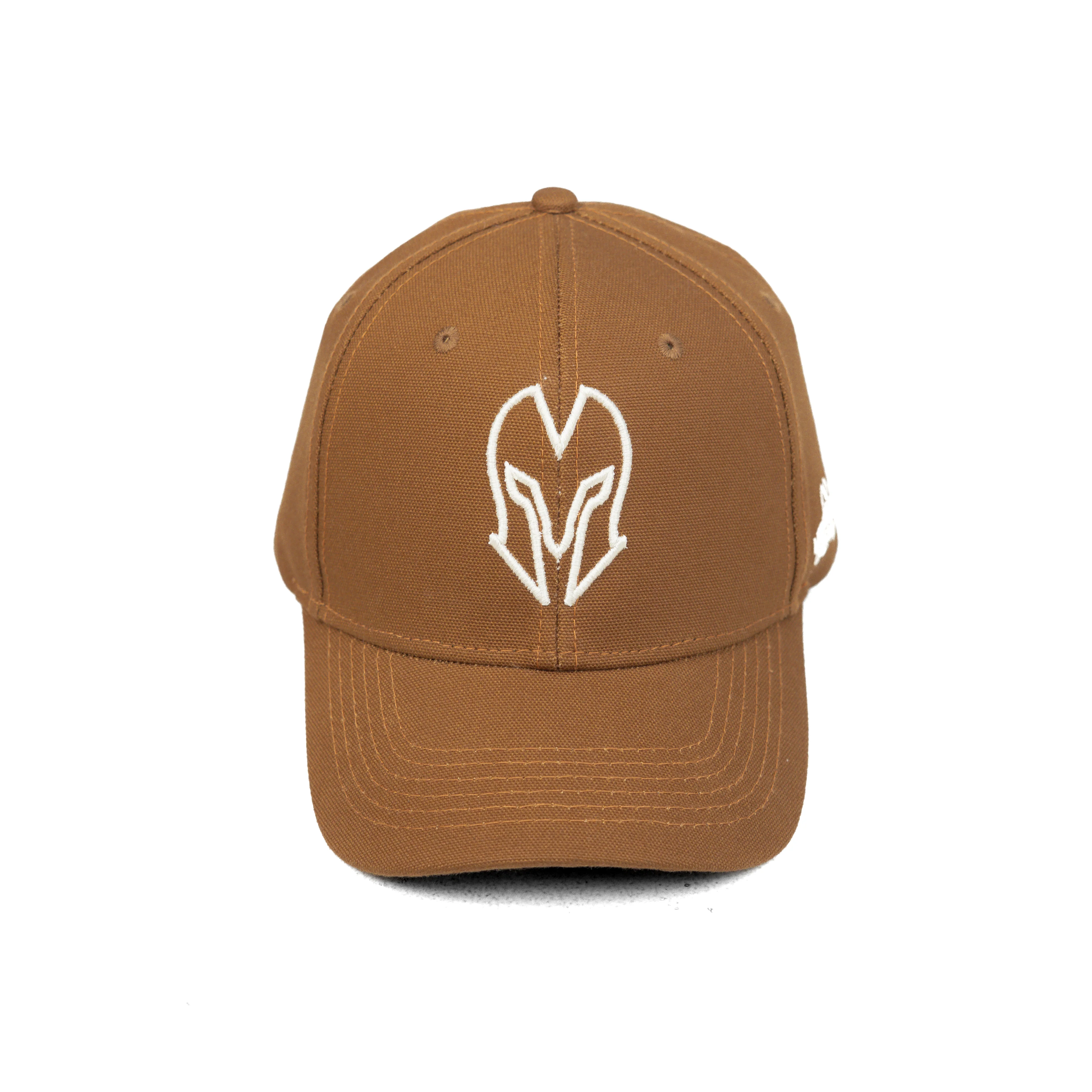 HEAD GEAR BROWN AND WHITE CONTRAST CANVAS CAP - Image 8