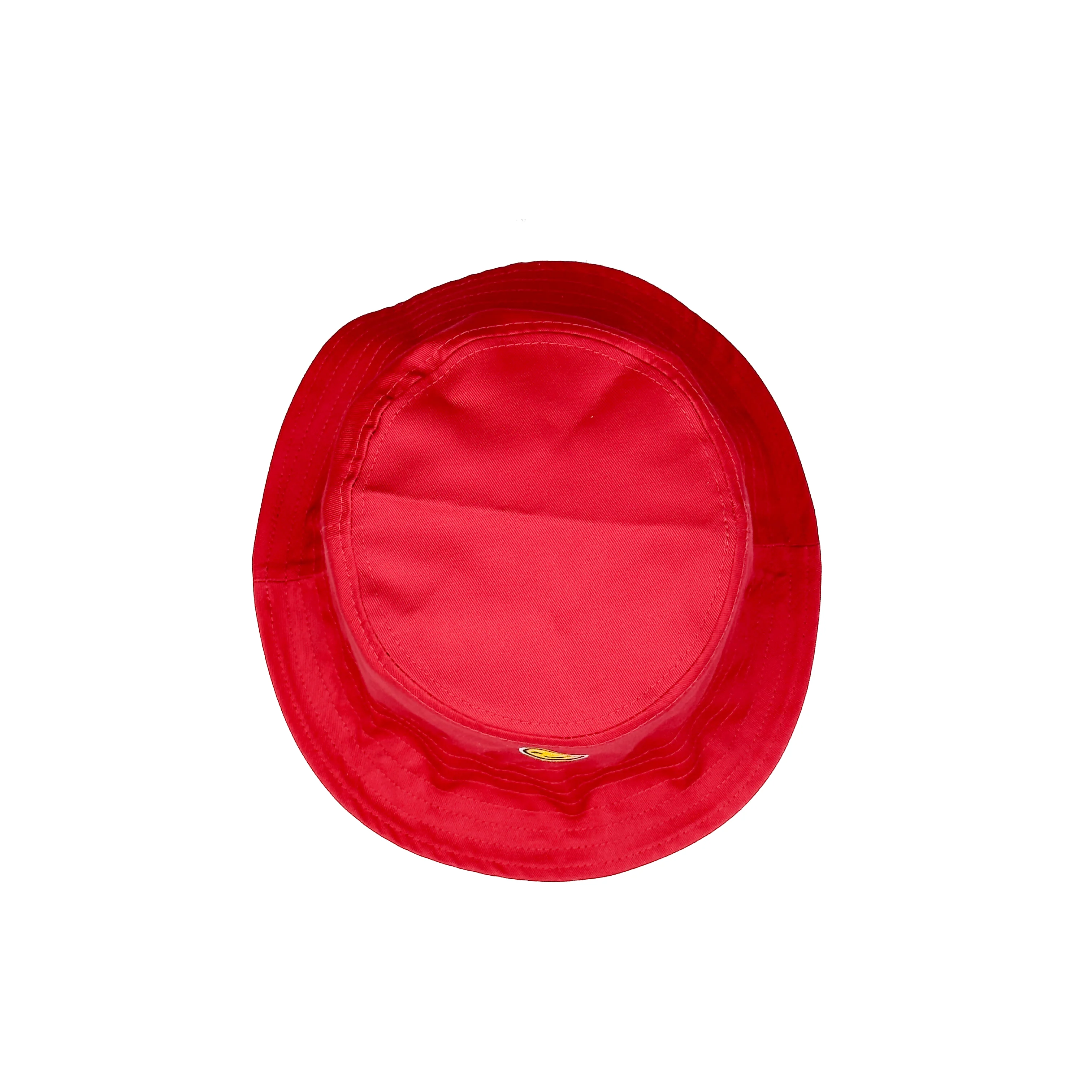 HEAD GEAR CHEERFUL SMILE RED BUCKET HAT - Image 3