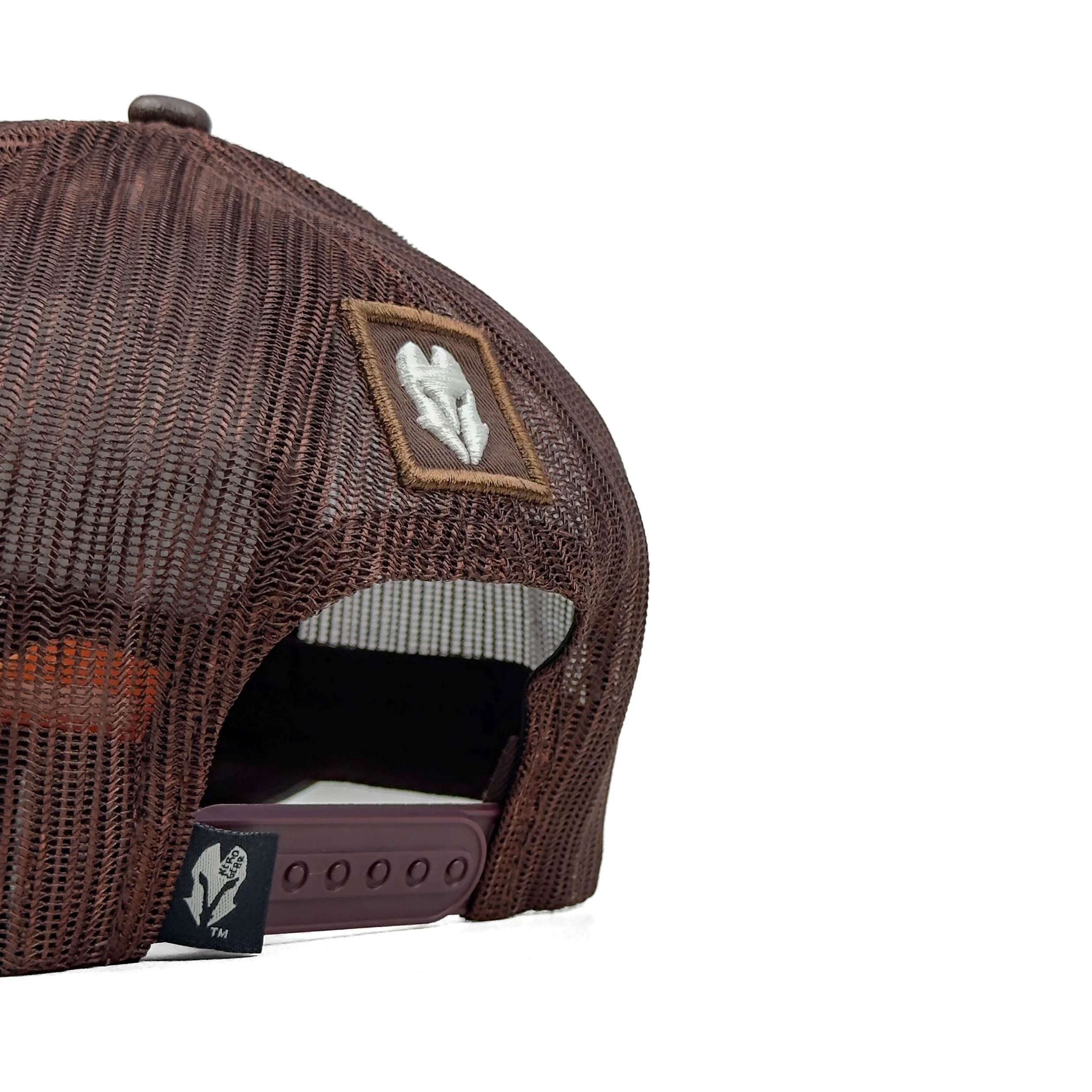 HEAD GEAR CHOCOLATE FAUX LEATHER TRUCKER LIMITED EDITION CAP - Image 12