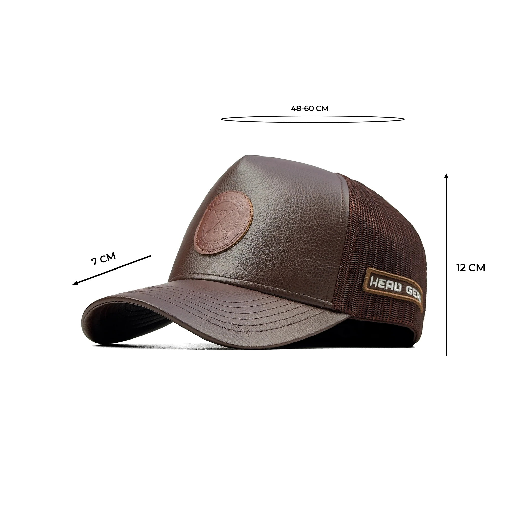 HEAD GEAR CHOCOLATE FAUX LEATHER TRUCKER LIMITED EDITION CAP - Image 15