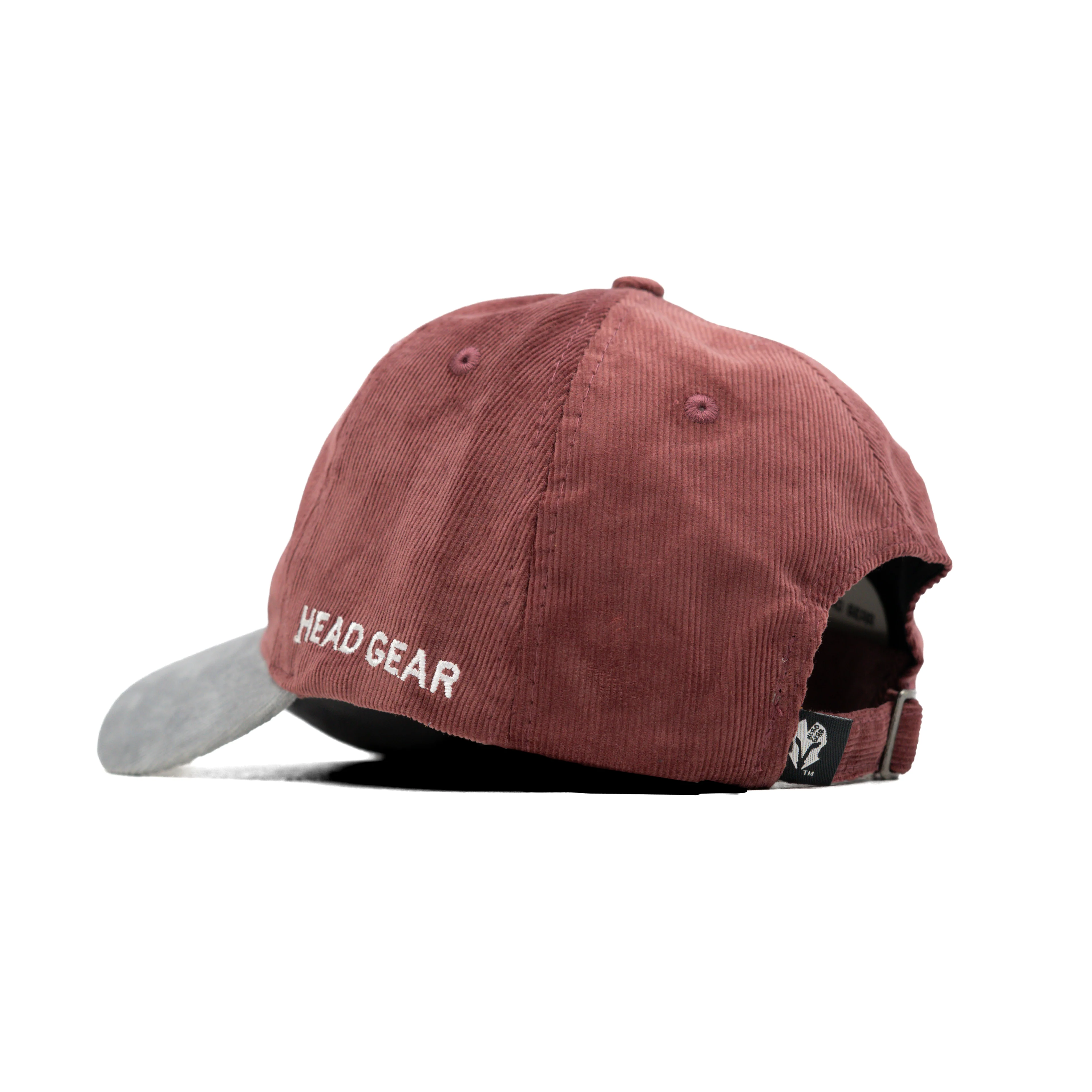 HEAD GEAR CHOCOLATE GREY DUAL TONE CORD CAP - Image 9