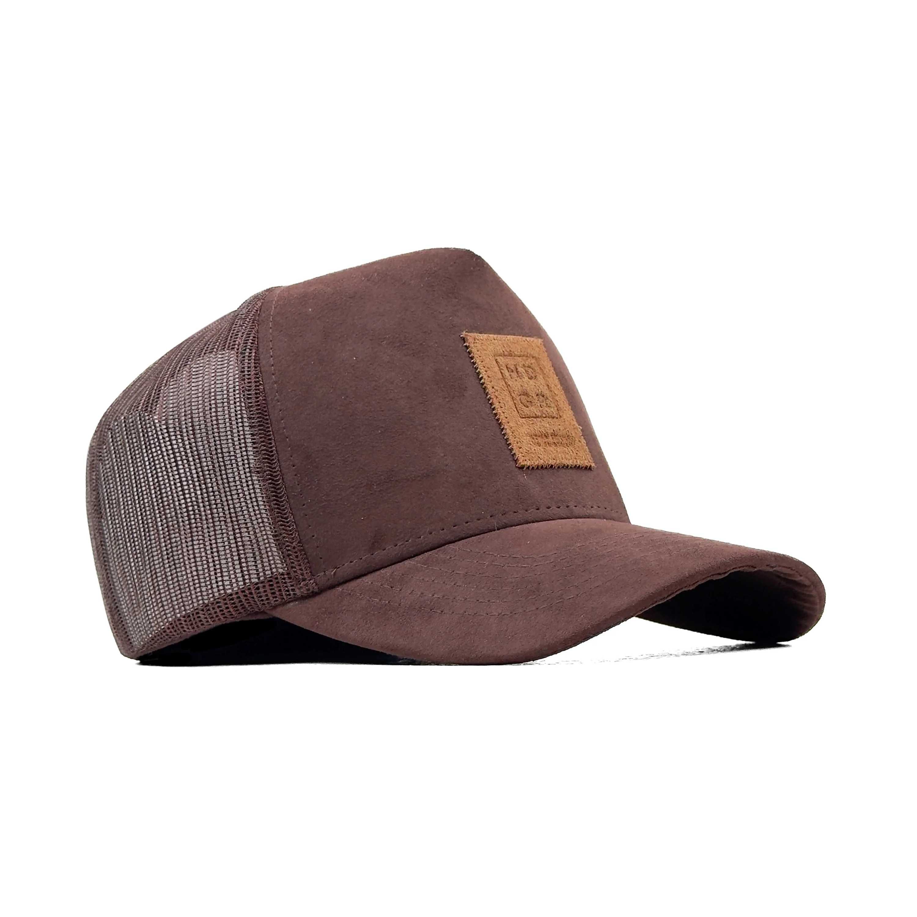 HEAD GEAR CHOCOLATE TRUCKER LEATHER PATCH CAP - Image 3