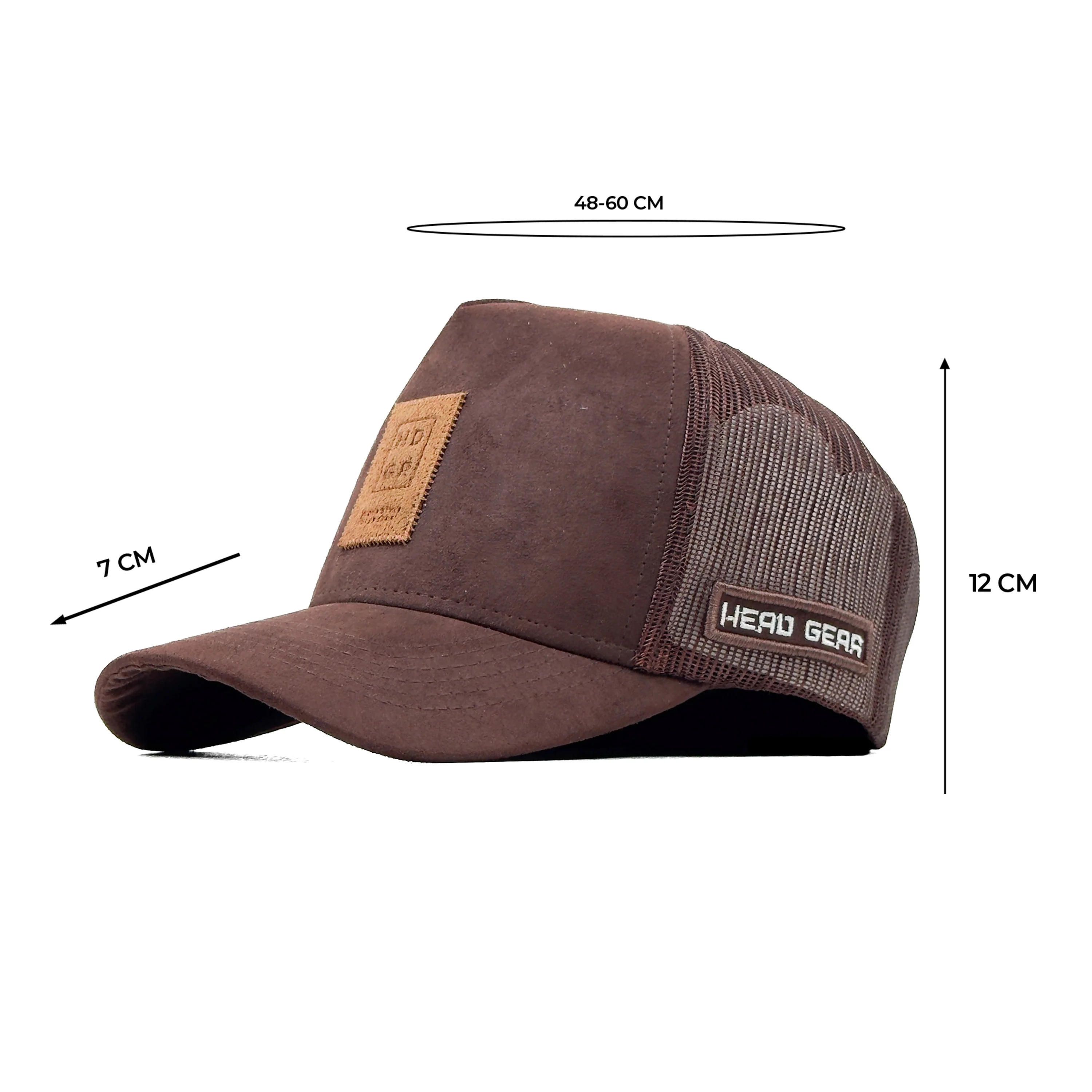 HEAD GEAR CHOCOLATE TRUCKER LEATHER PATCH CAP - Image 7