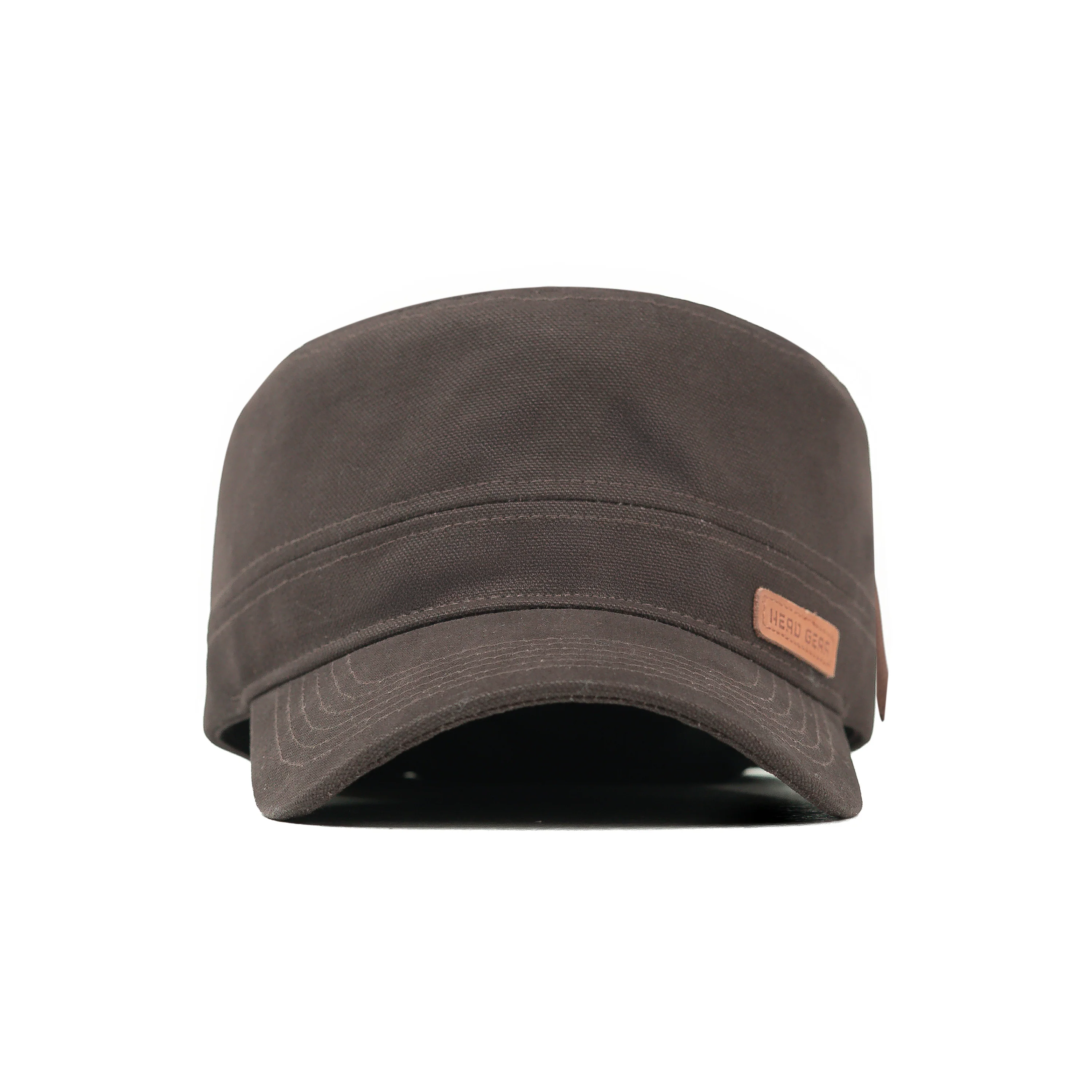 HEAD GEAR COFFEE WITH LEATHER PATCH CAPTAIN'S CAP - Image 4