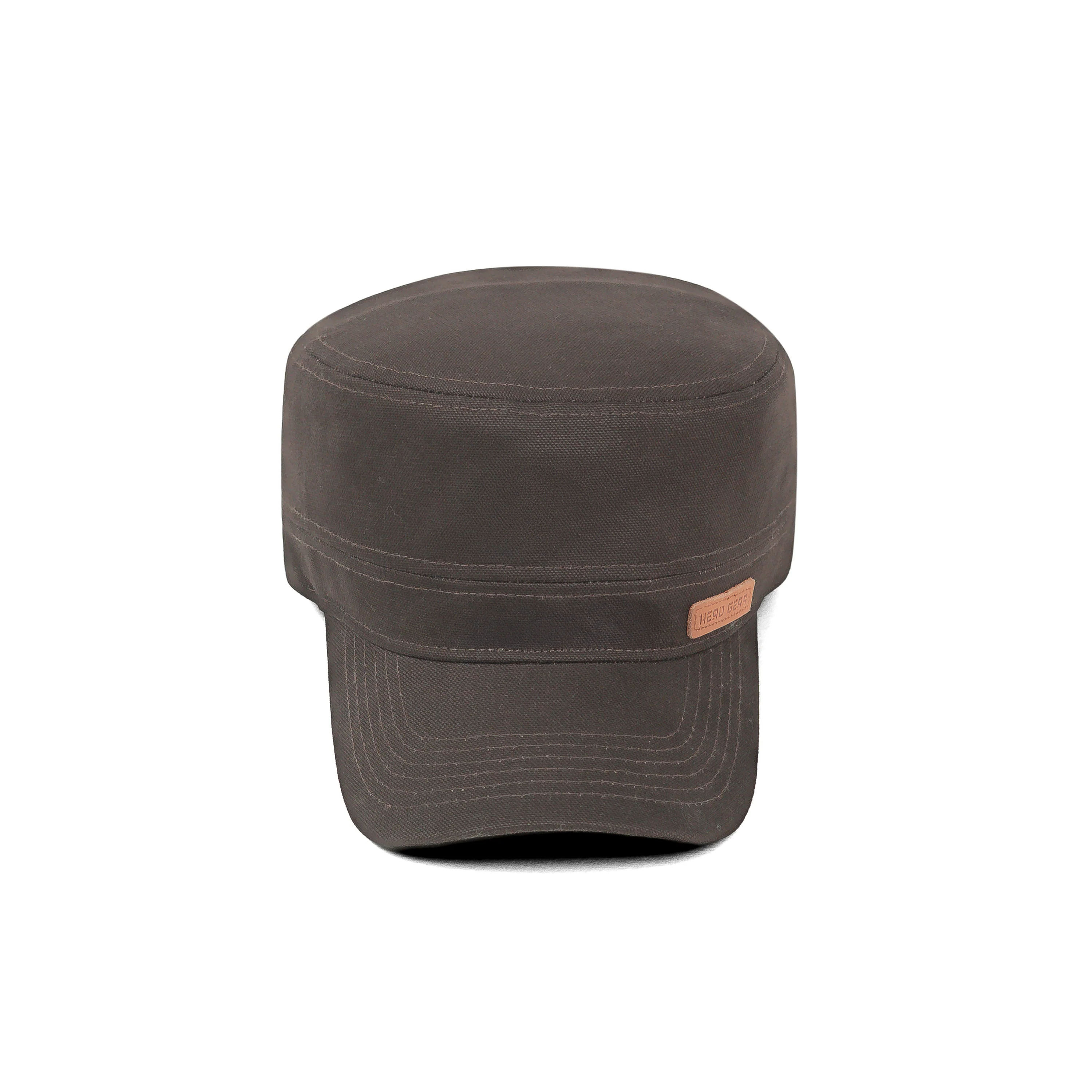 HEAD GEAR COFFEE WITH LEATHER PATCH CAPTAIN'S CAP - Image 8