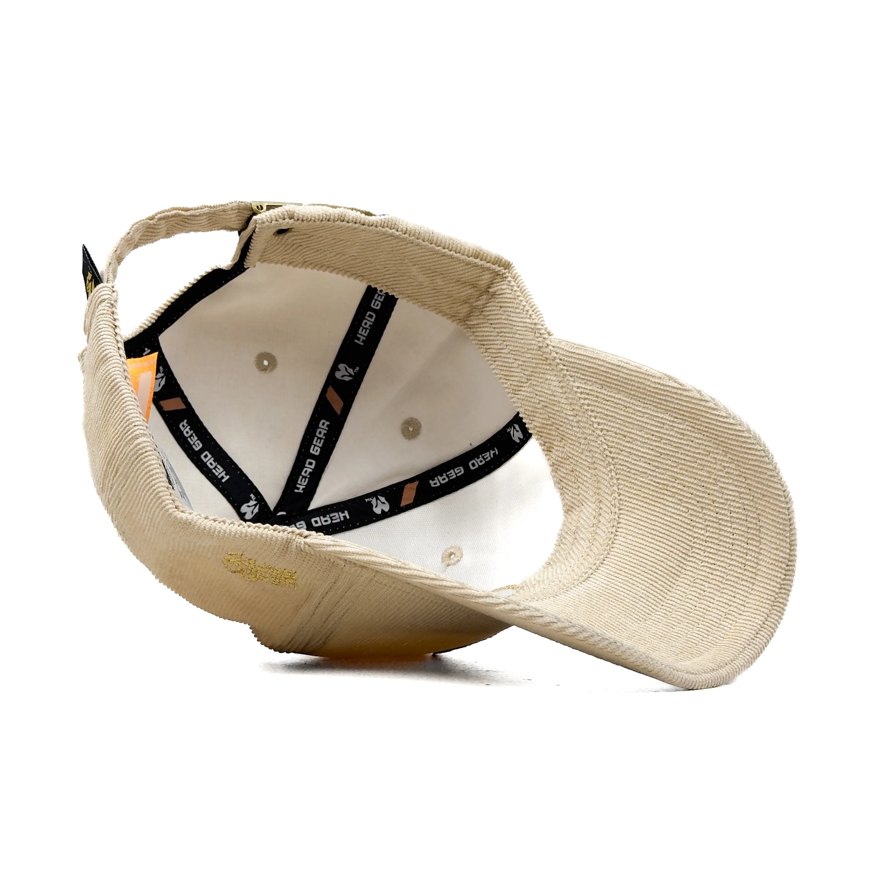 HEAD GEAR CREAM GOLD SUEDE CORD LIMITED EDITION CAP - Image 13