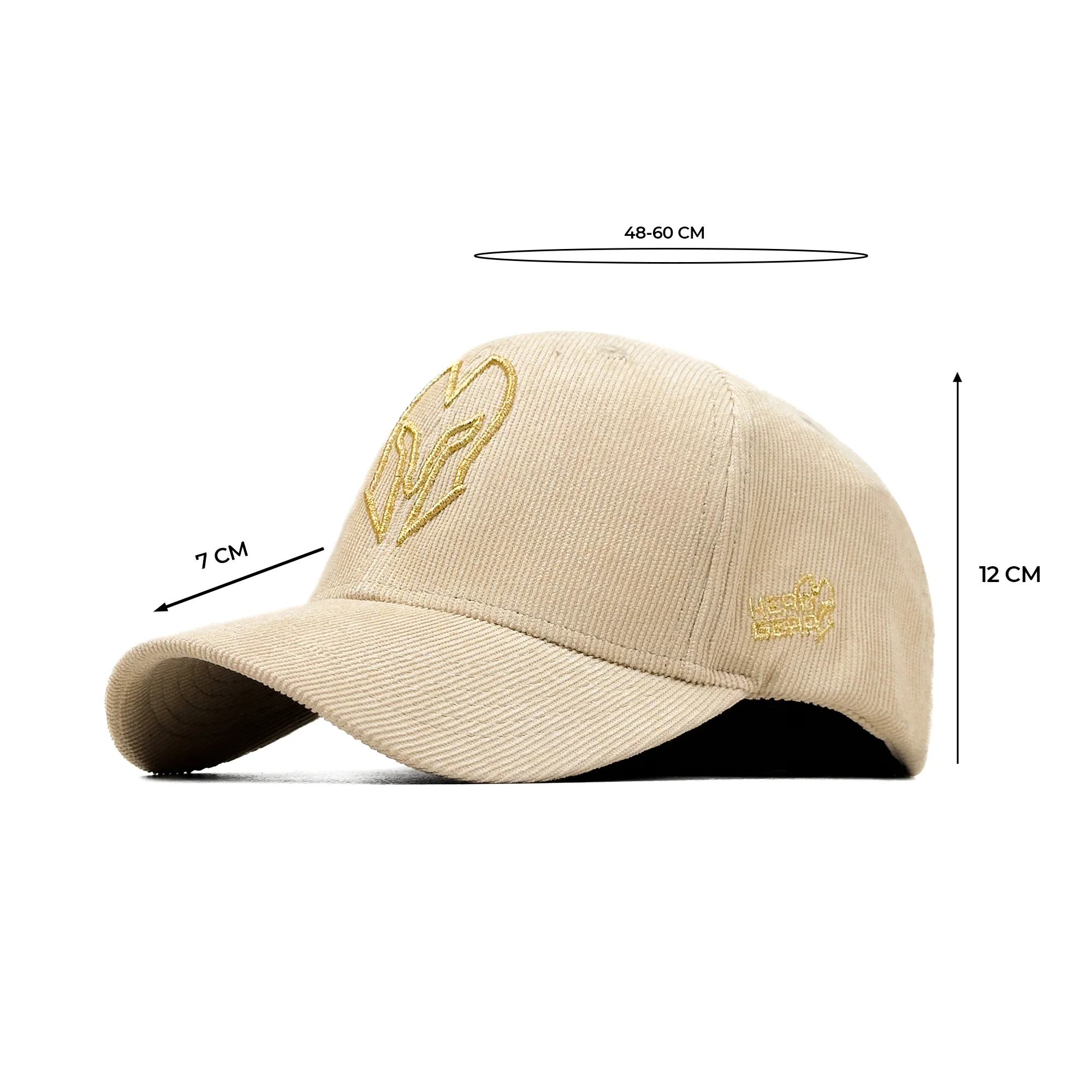 HEAD GEAR CREAM GOLD SUEDE CORD LIMITED EDITION CAP - Image 15