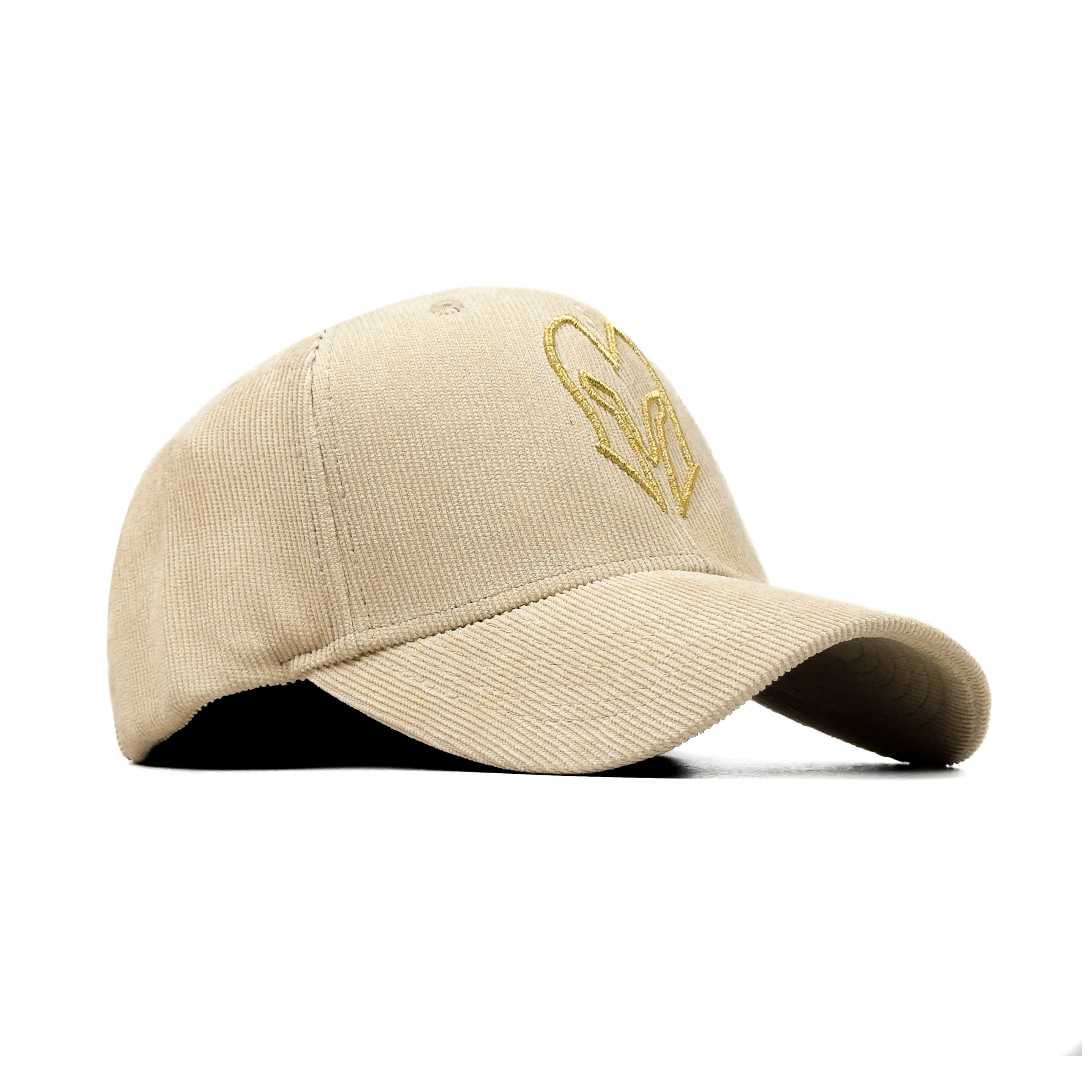 HEAD GEAR CREAM GOLD SUEDE CORD LIMITED EDITION CAP - Image 4