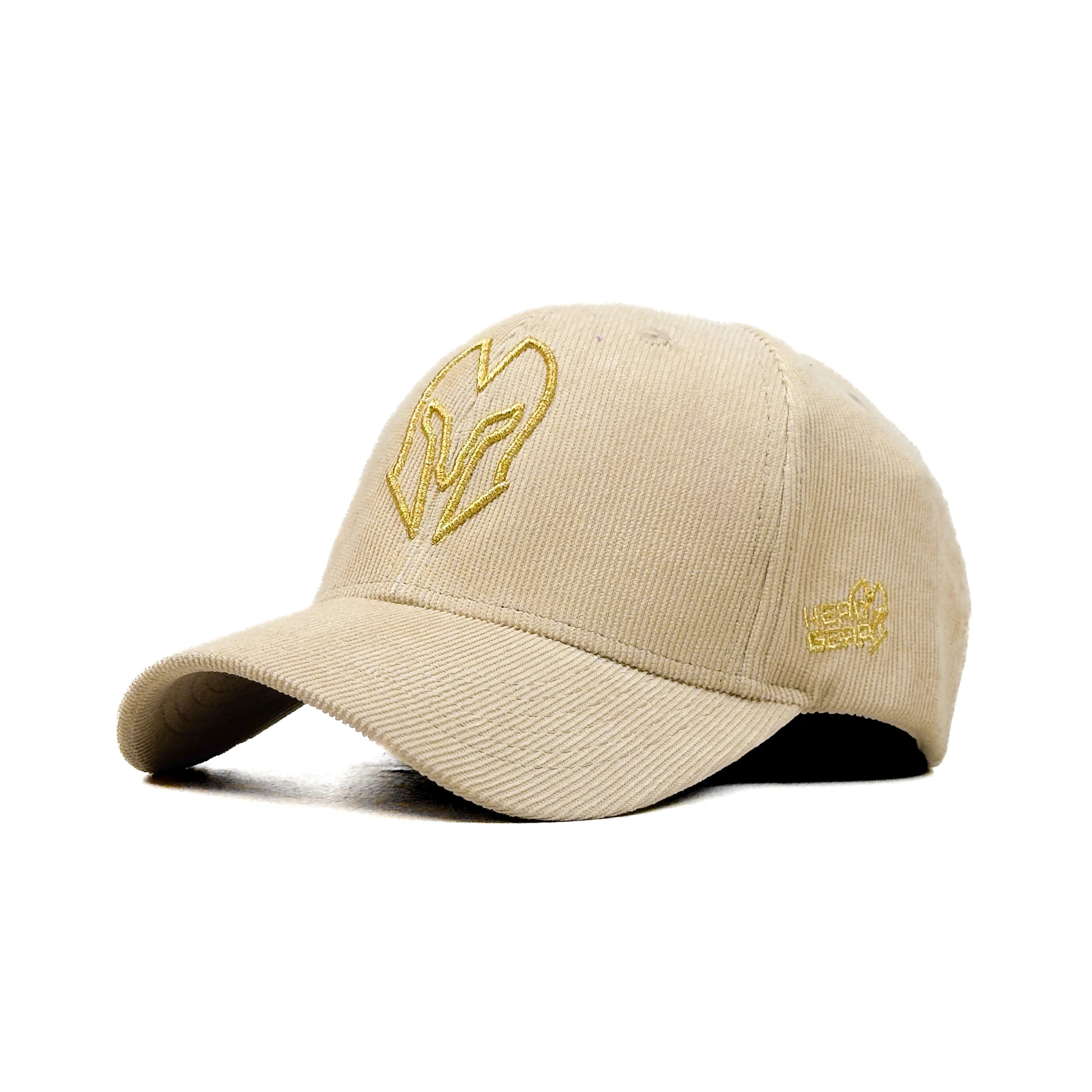 HEAD GEAR CREAM GOLD SUEDE CORD LIMITED EDITION CAP - Image 6