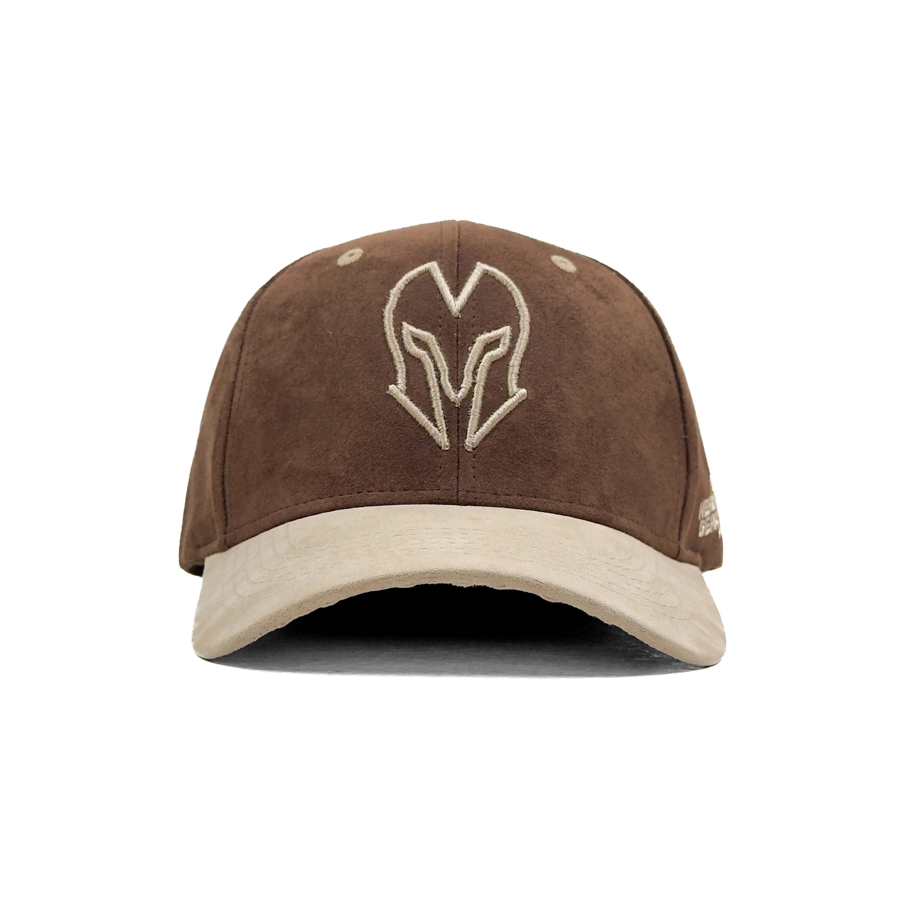 HEAD GEAR DARK BROWN AND BEIGE REDEFINED SUEDE CAP - Image 4
