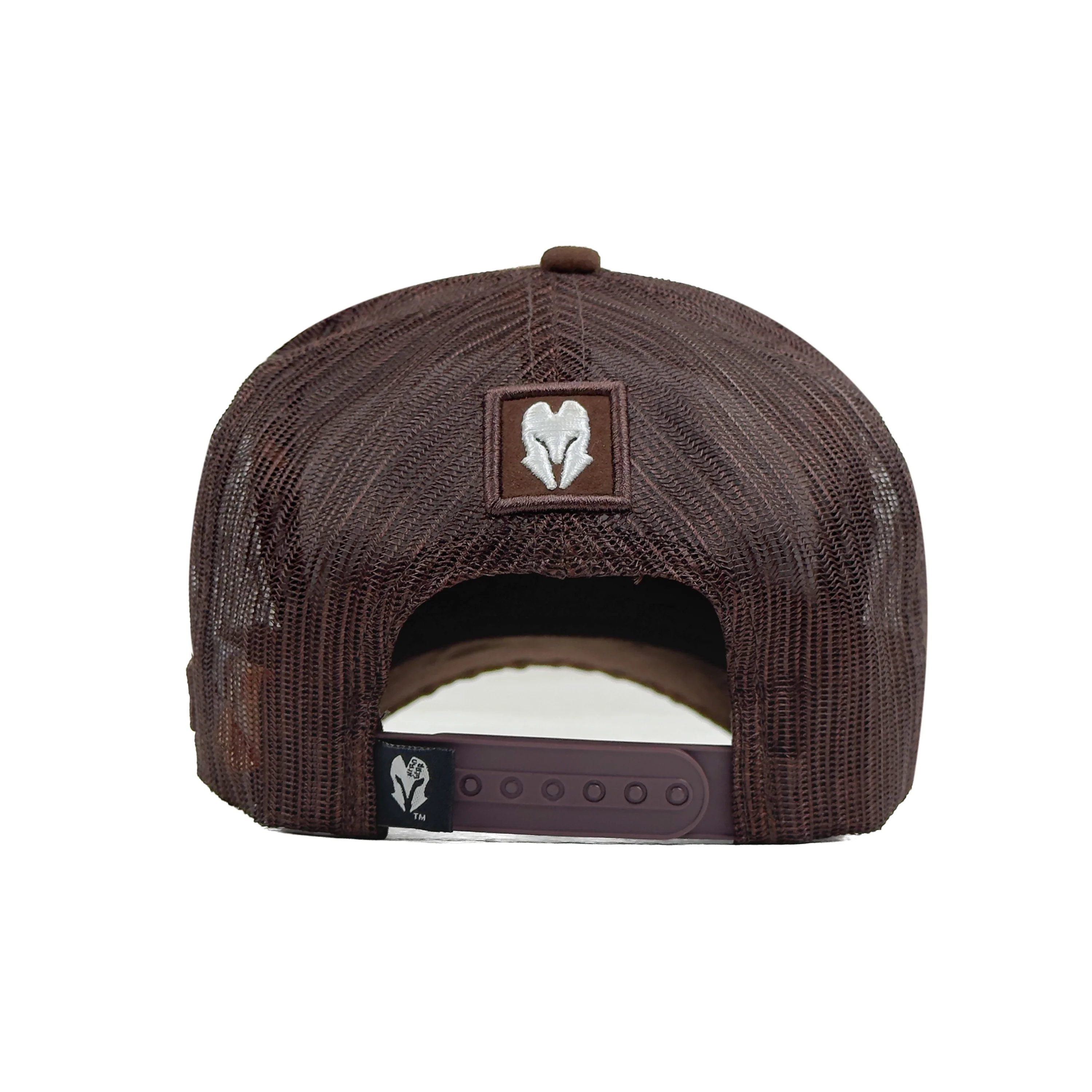 HEAD GEAR DARK CHOCOLATE SUPER SUEDE TRUCKER CAP - Image 5