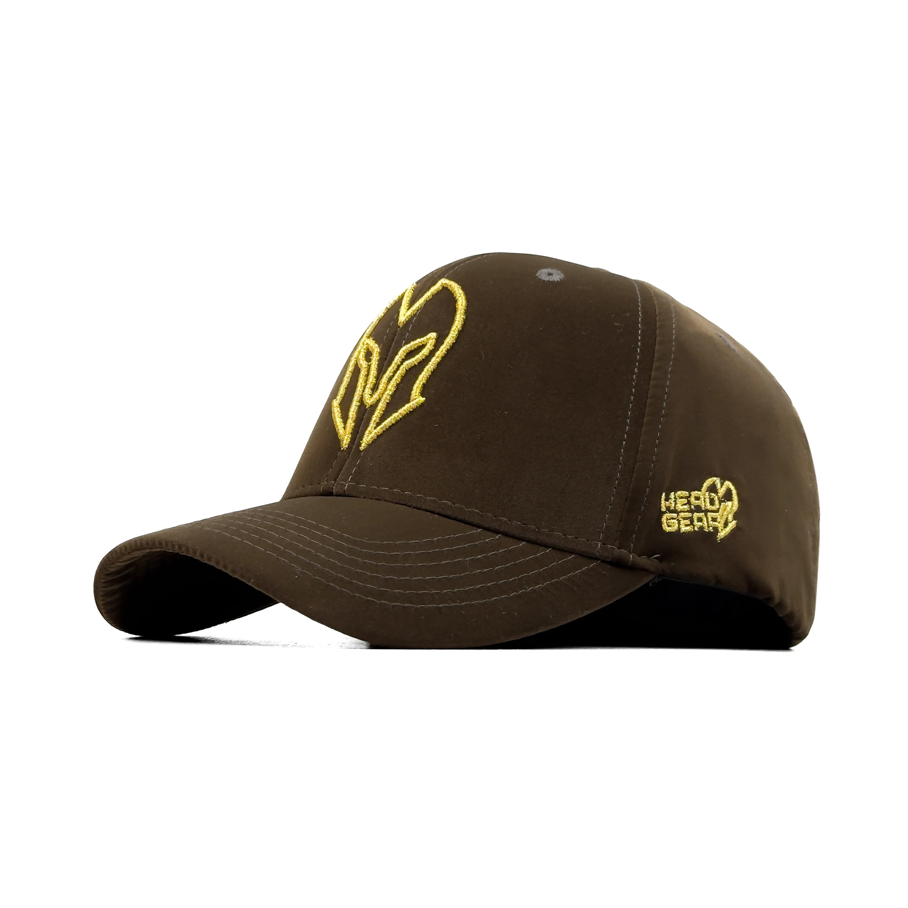 HEAD GEAR DARK OLIVE GOLD VELVET LIMITED EDITION CAP - Image 3