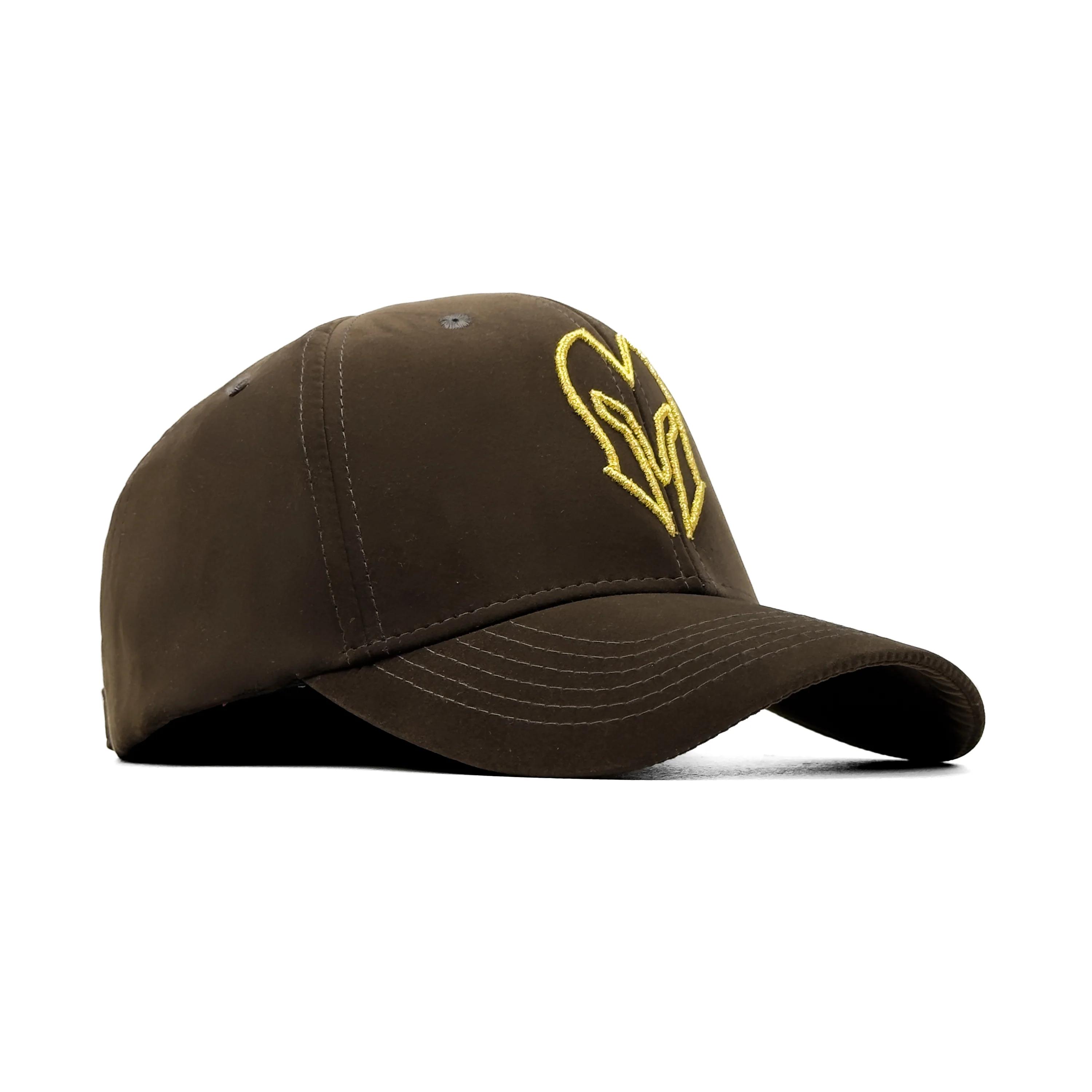 HEAD GEAR DARK OLIVE GOLD VELVET LIMITED EDITION CAP - Image 4