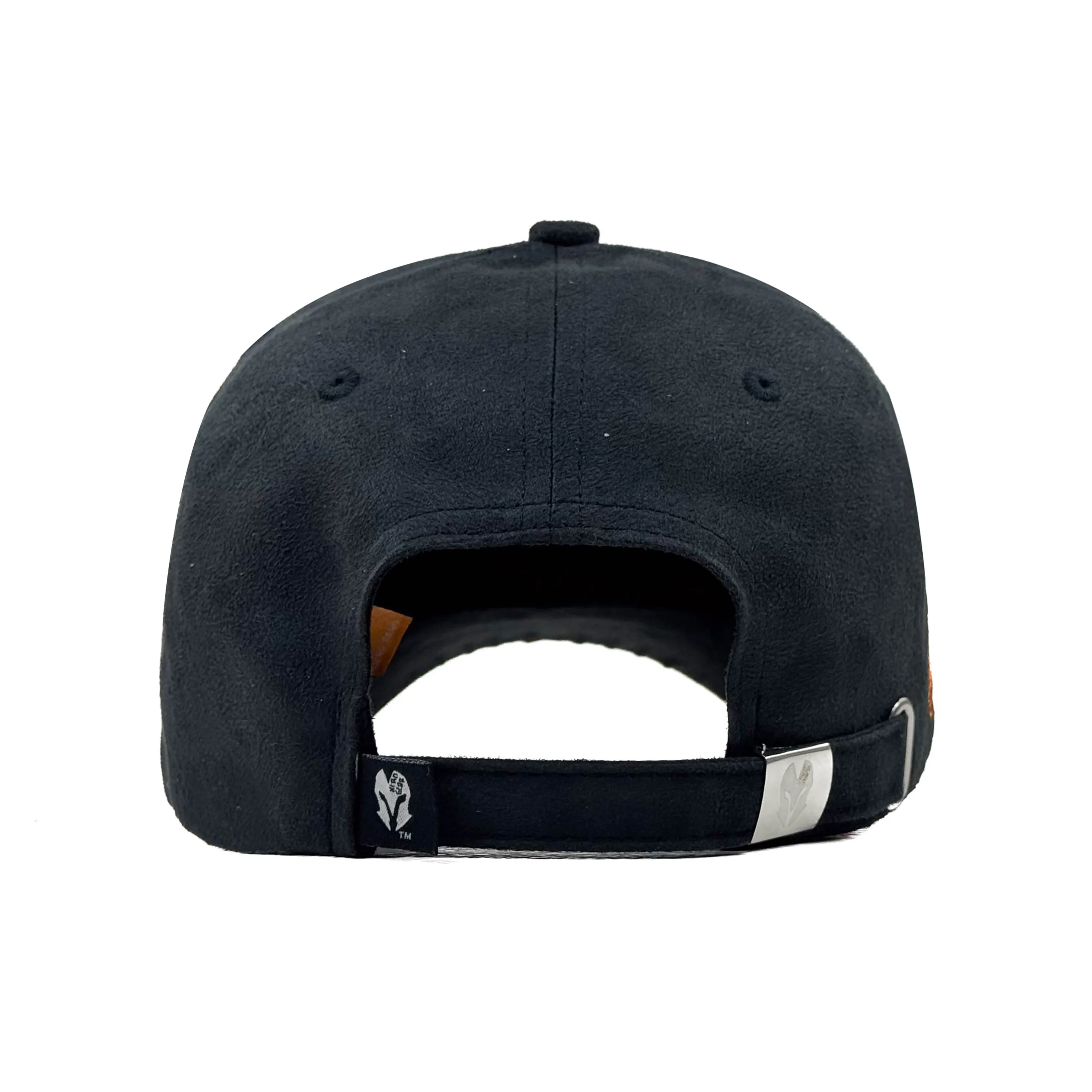 HEAD GEAR DHAKA BLACK WITH ORANGE SANDWICH SUEDE CAP - Image 10