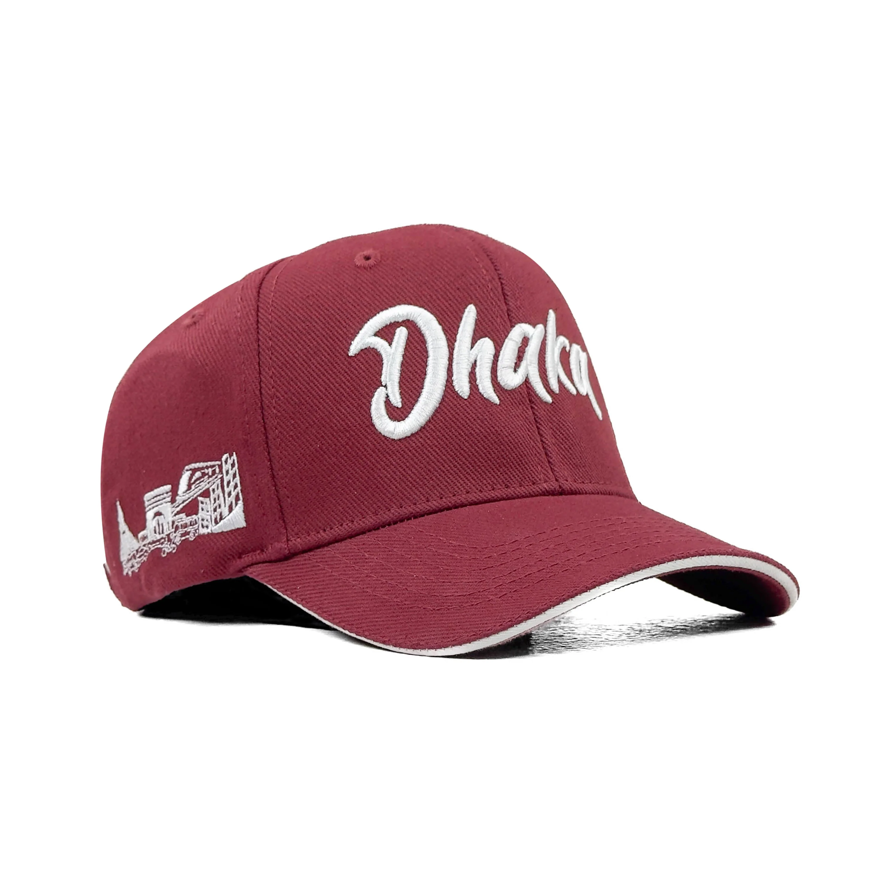 HEAD GEAR DHAKA MAROON SANDWICH CAP - Image 5