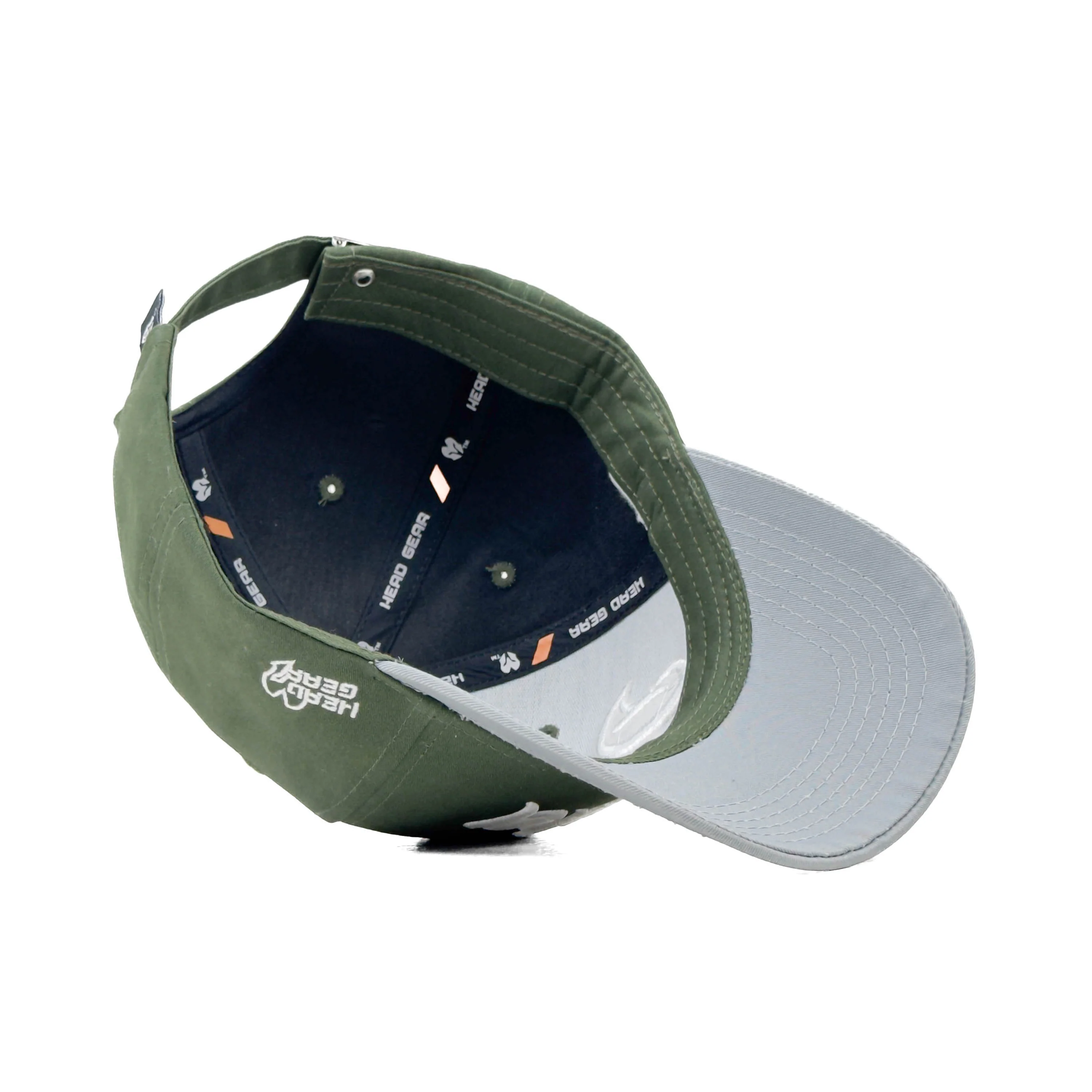 HEAD GEAR DHAKA OLIVE AND LIGHT GREY CAP - Image 11