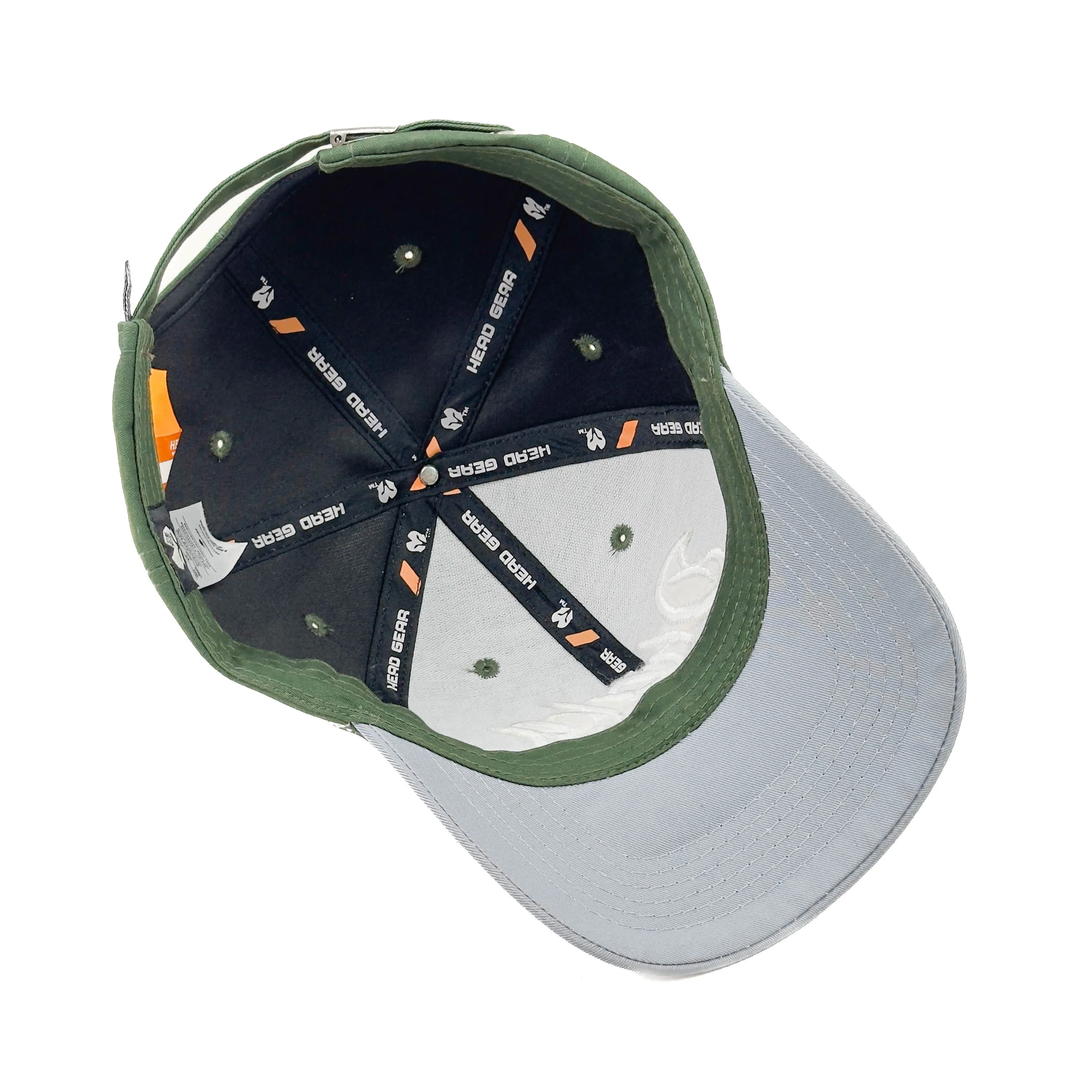 HEAD GEAR DHAKA OLIVE AND LIGHT GREY CAP - Image 12