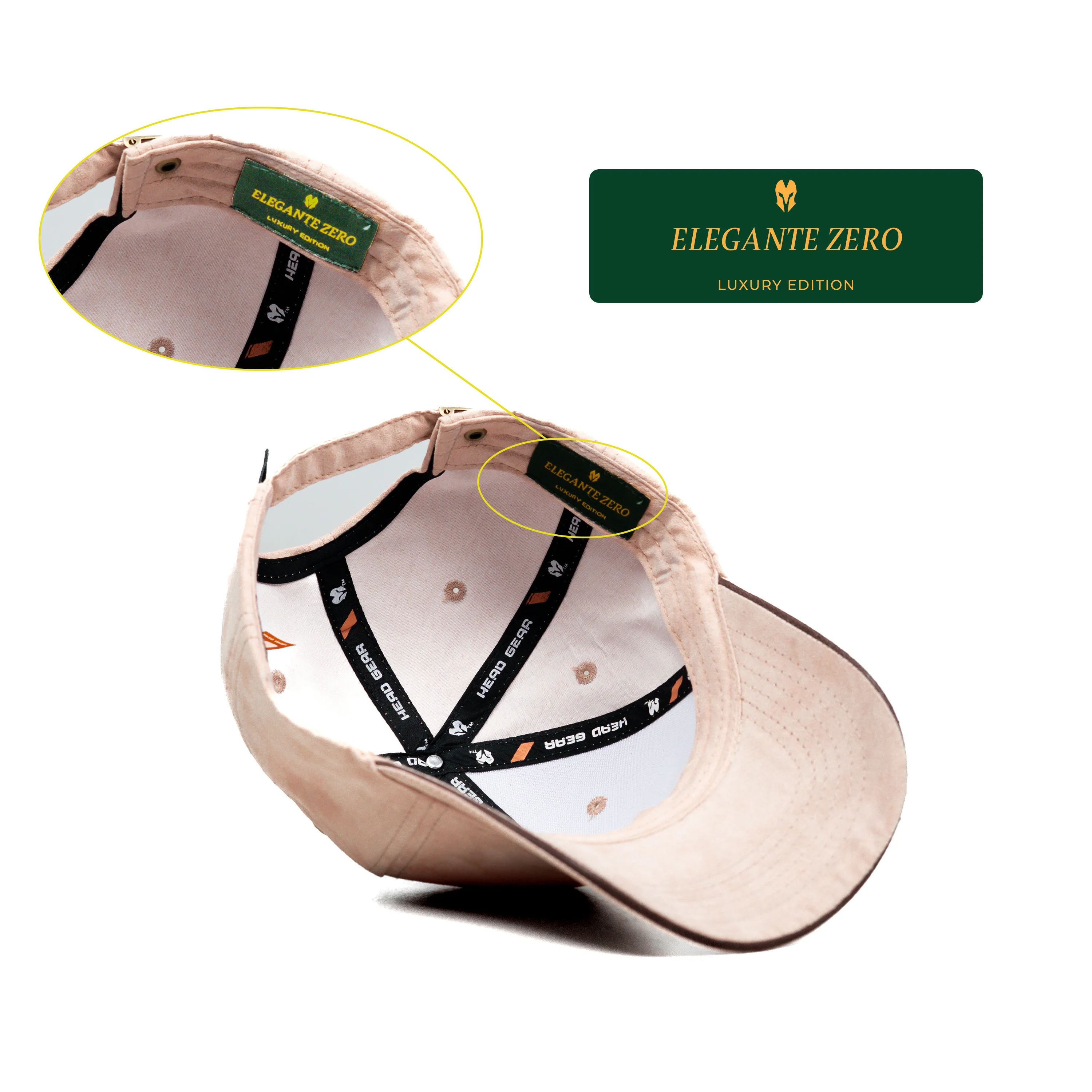 HEAD GEAR ELEGANTE ZERO BABY PINK CAP (NO LOGO) - Image 14