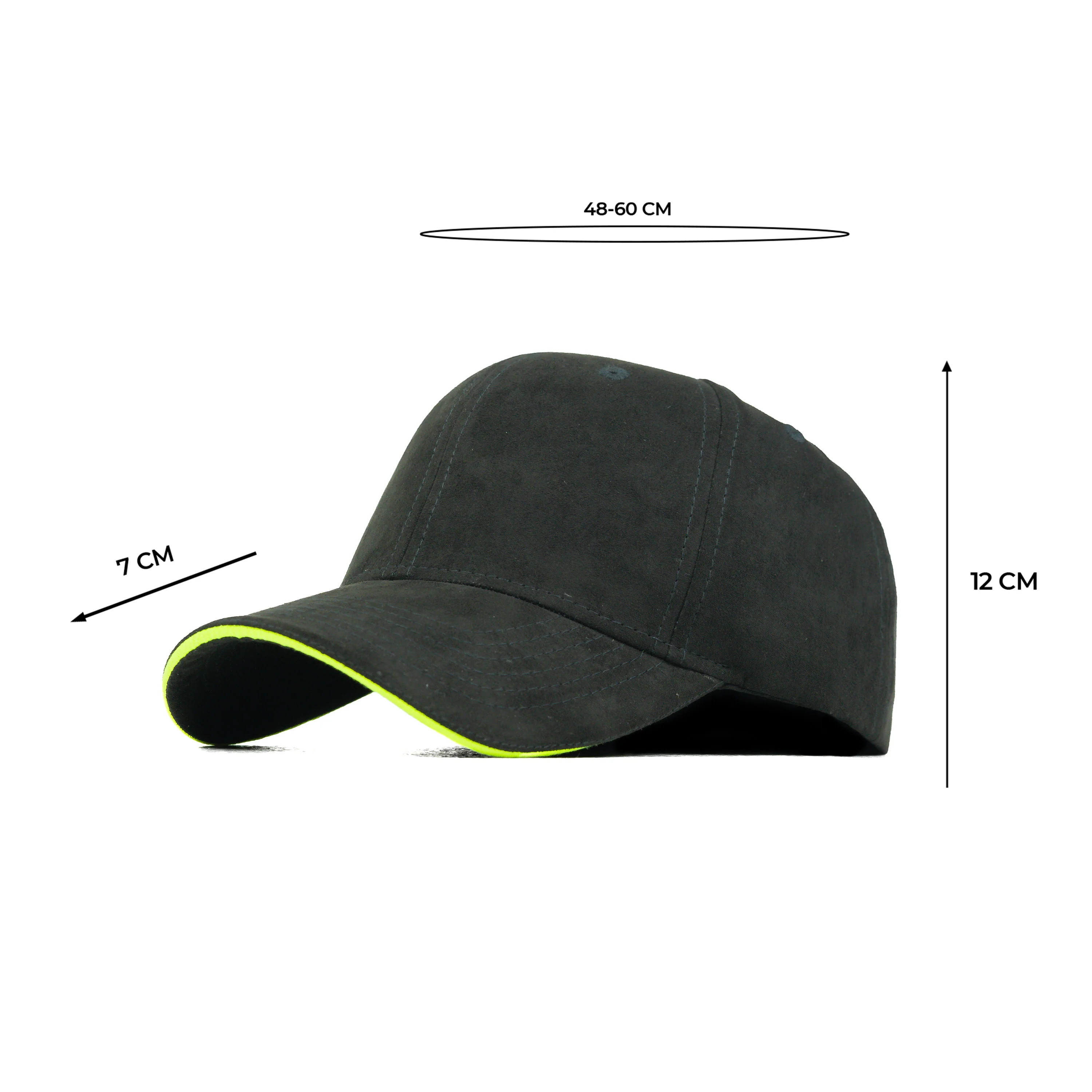 HEAD GEAR ELEGANTE ZERO BLACK SANDWICH NEON CAP (NO LOGO) - Image 15