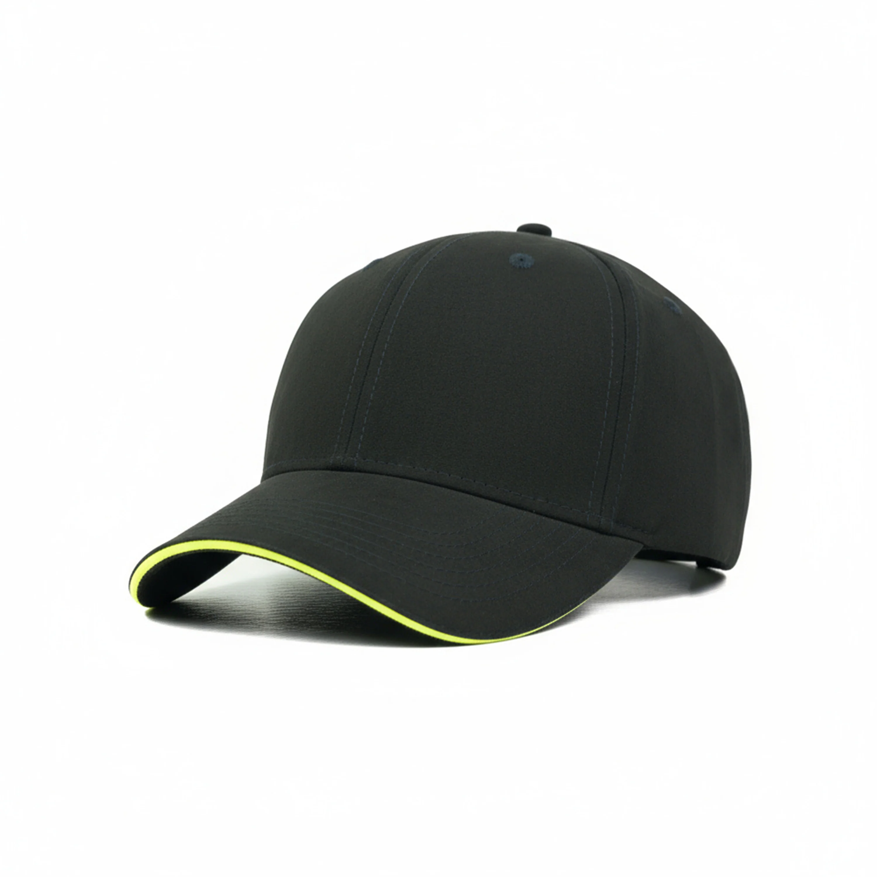HEAD GEAR ELEGANTE ZERO BLACK SANDWICH NEON CAP (NO LOGO) - Image 5