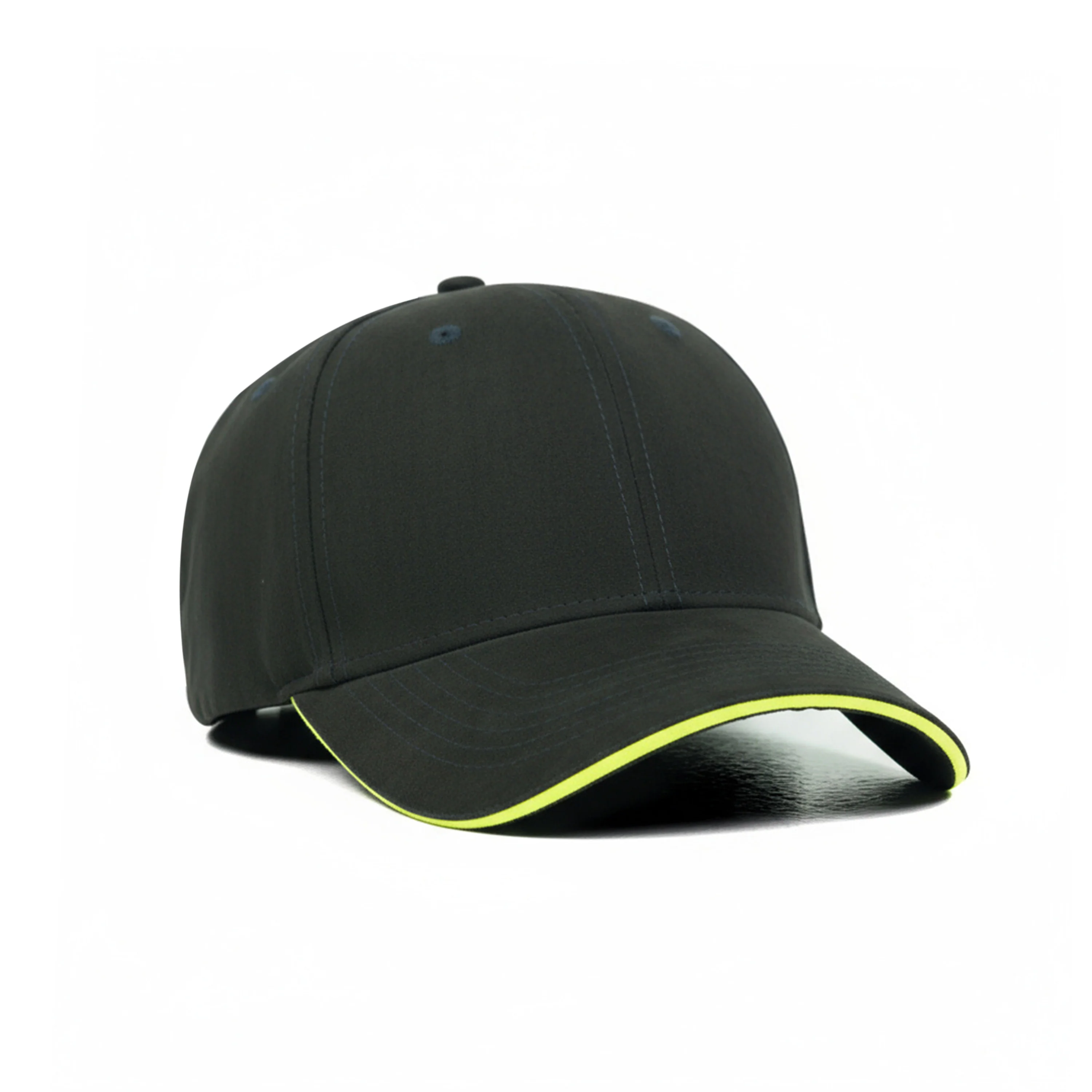 HEAD GEAR ELEGANTE ZERO BLACK SANDWICH NEON CAP (NO LOGO) - Image 7