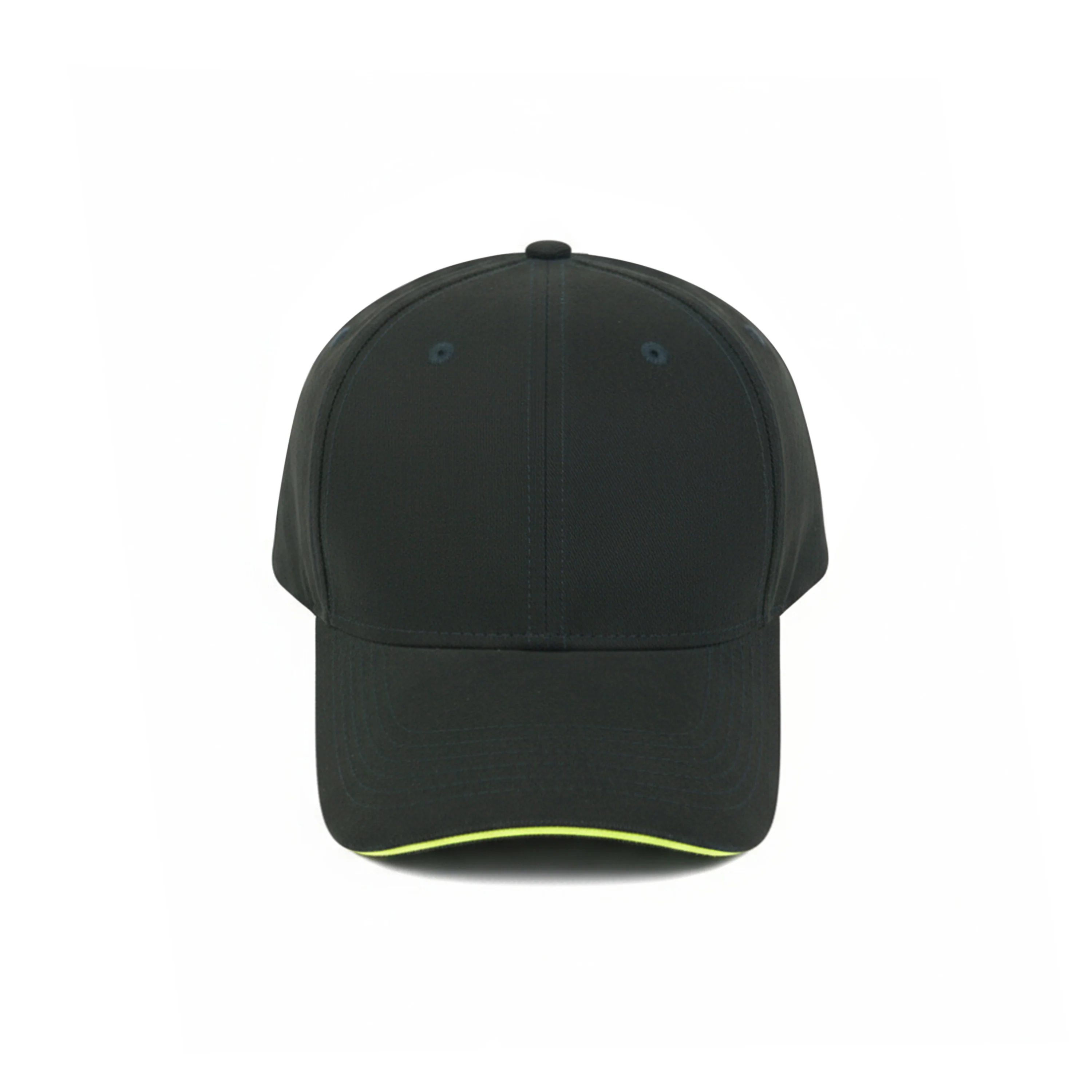 HEAD GEAR ELEGANTE ZERO BLACK SANDWICH NEON CAP (NO LOGO) - Image 8