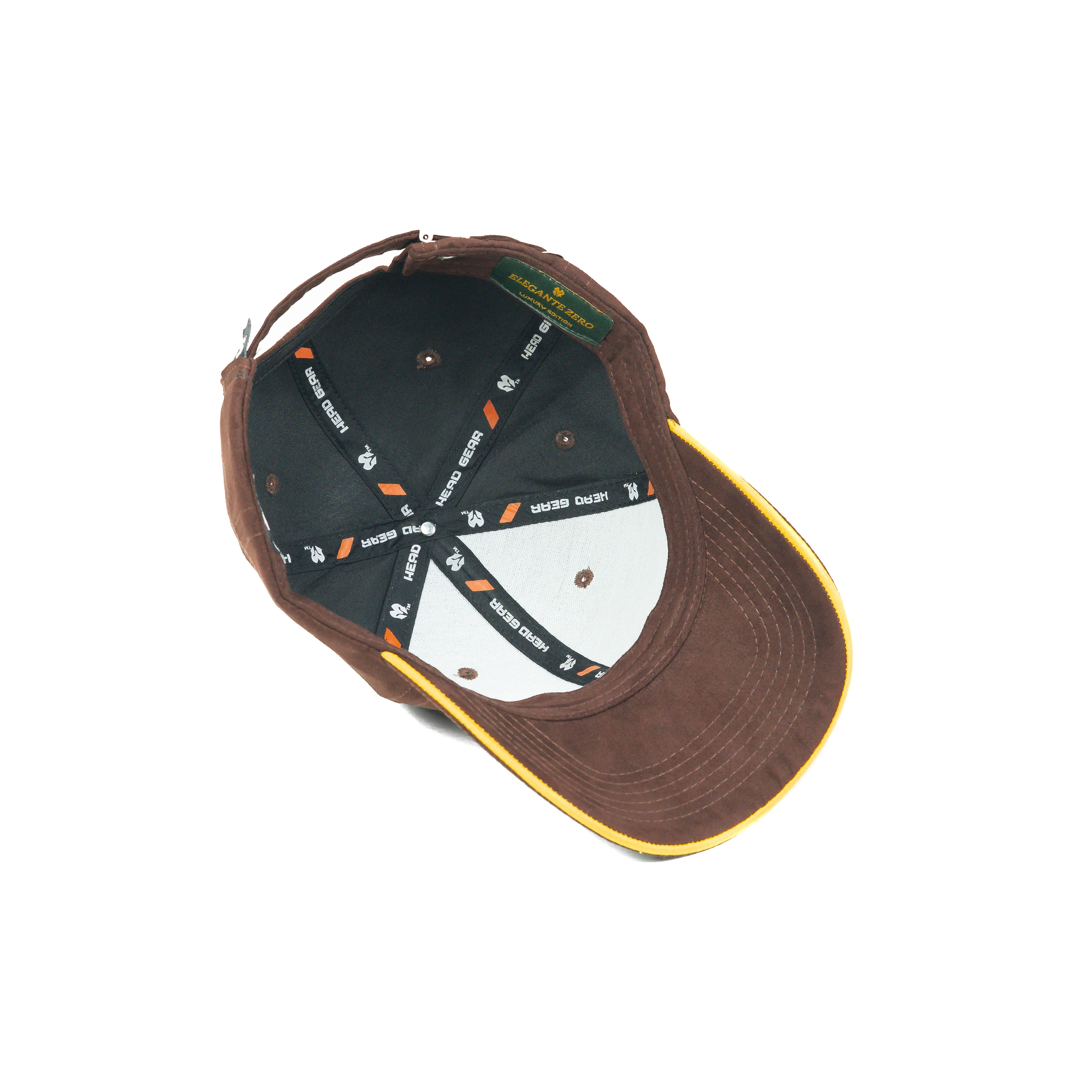 HEAD GEAR ELEGANTE ZERO CHOCOLATE SANDWICH YELLOW CAP (NO LOGO) - Image 13