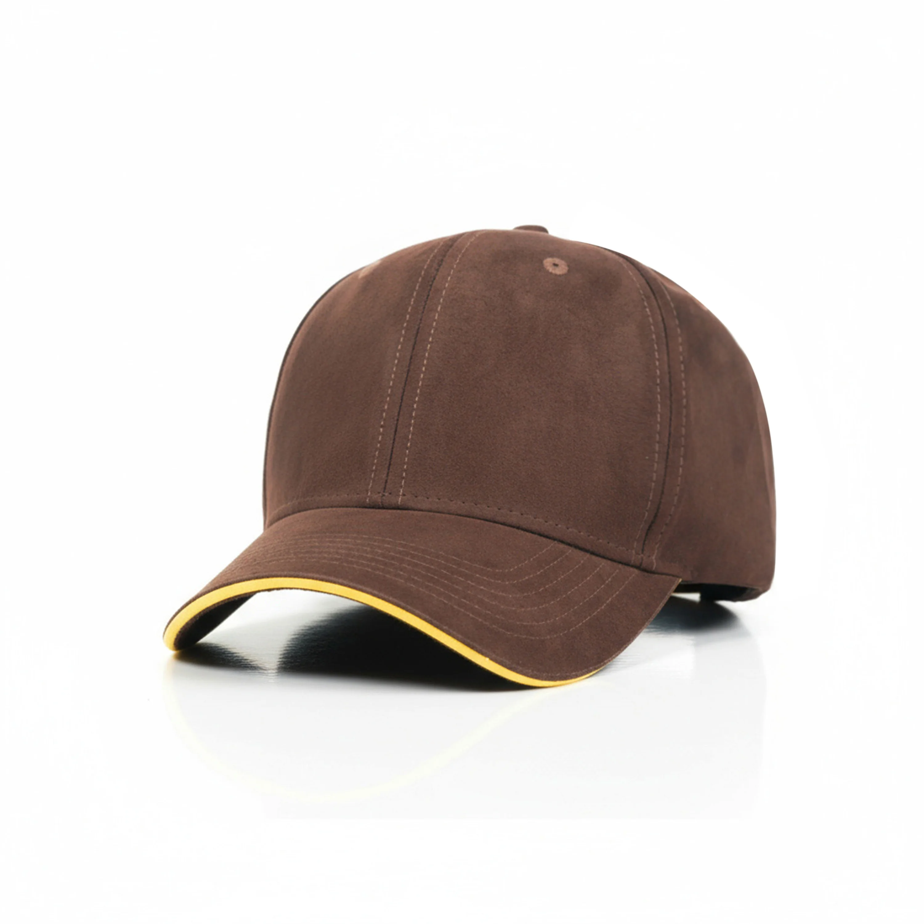 HEAD GEAR ELEGANTE ZERO CHOCOLATE SANDWICH YELLOW CAP (NO LOGO) - Image 5
