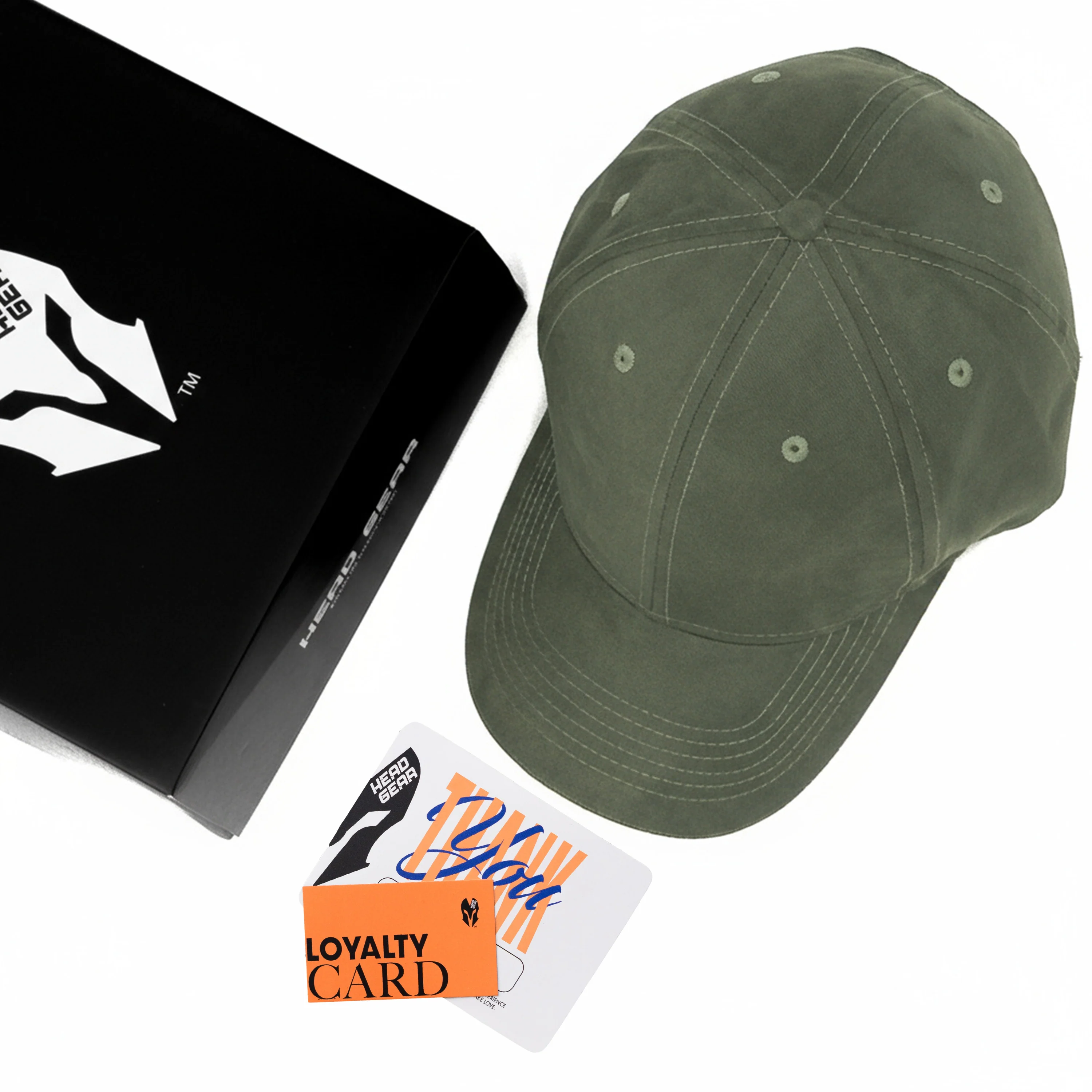 HEAD GEAR ELEGANTE ZERO GREEN SANDWICH YELLOW CAP (NO LOGO) - Image 2