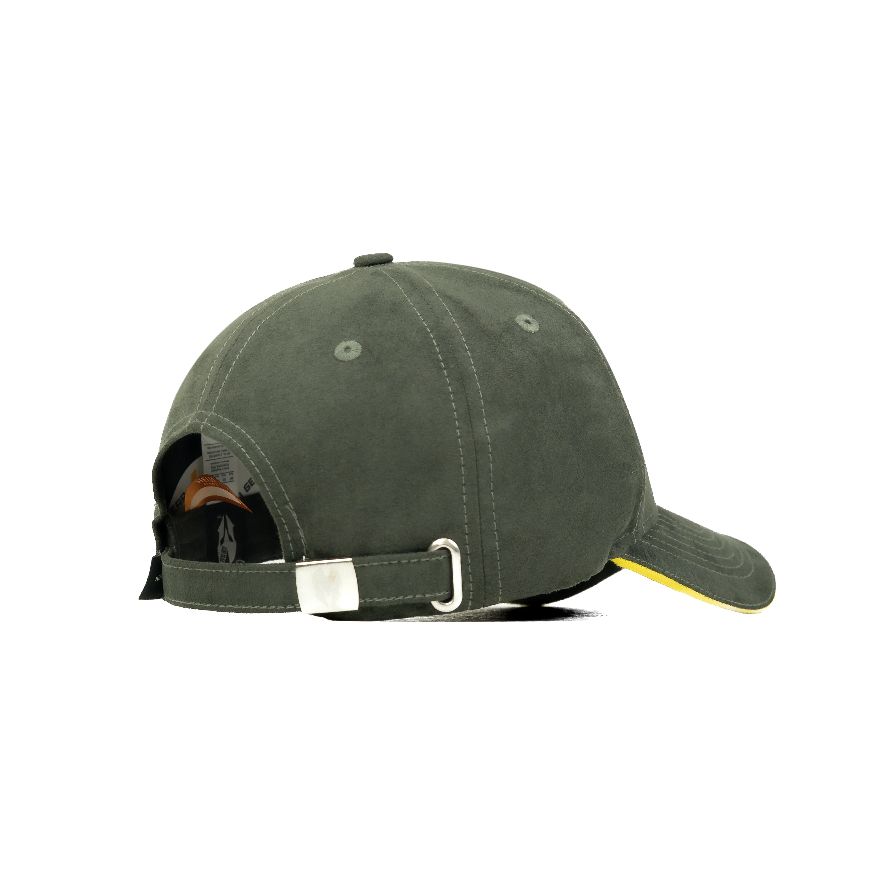HEAD GEAR ELEGANTE ZERO GREEN SANDWICH YELLOW CAP (NO LOGO) - Image 9